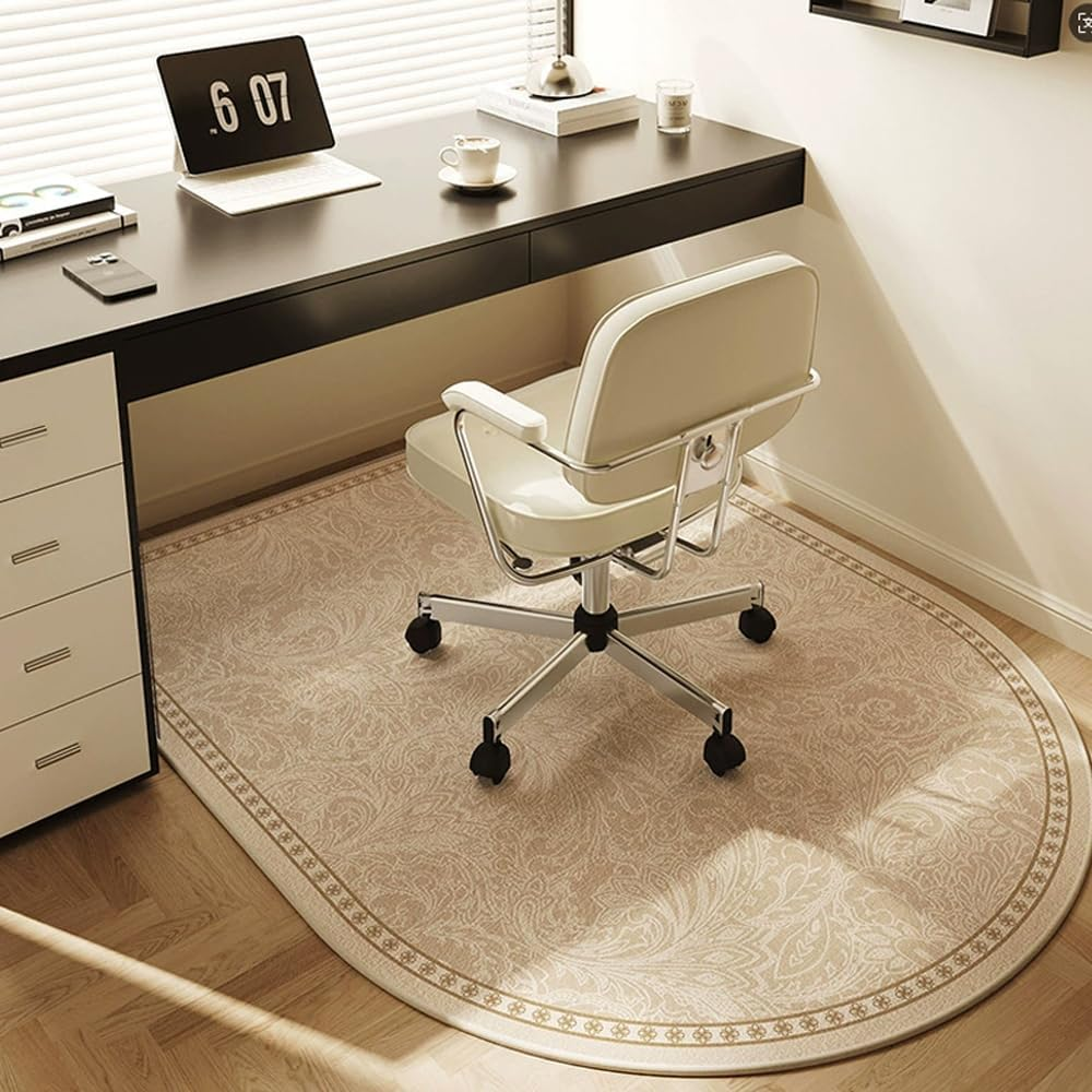 Hardwood Floor Chair Mat - Non-Slip Heavy-Duty Rolling Chair Pad for Home Office - Multi-Purpose Floor Protector Rug for Desks & Heavy Furniture【90X140Cm】