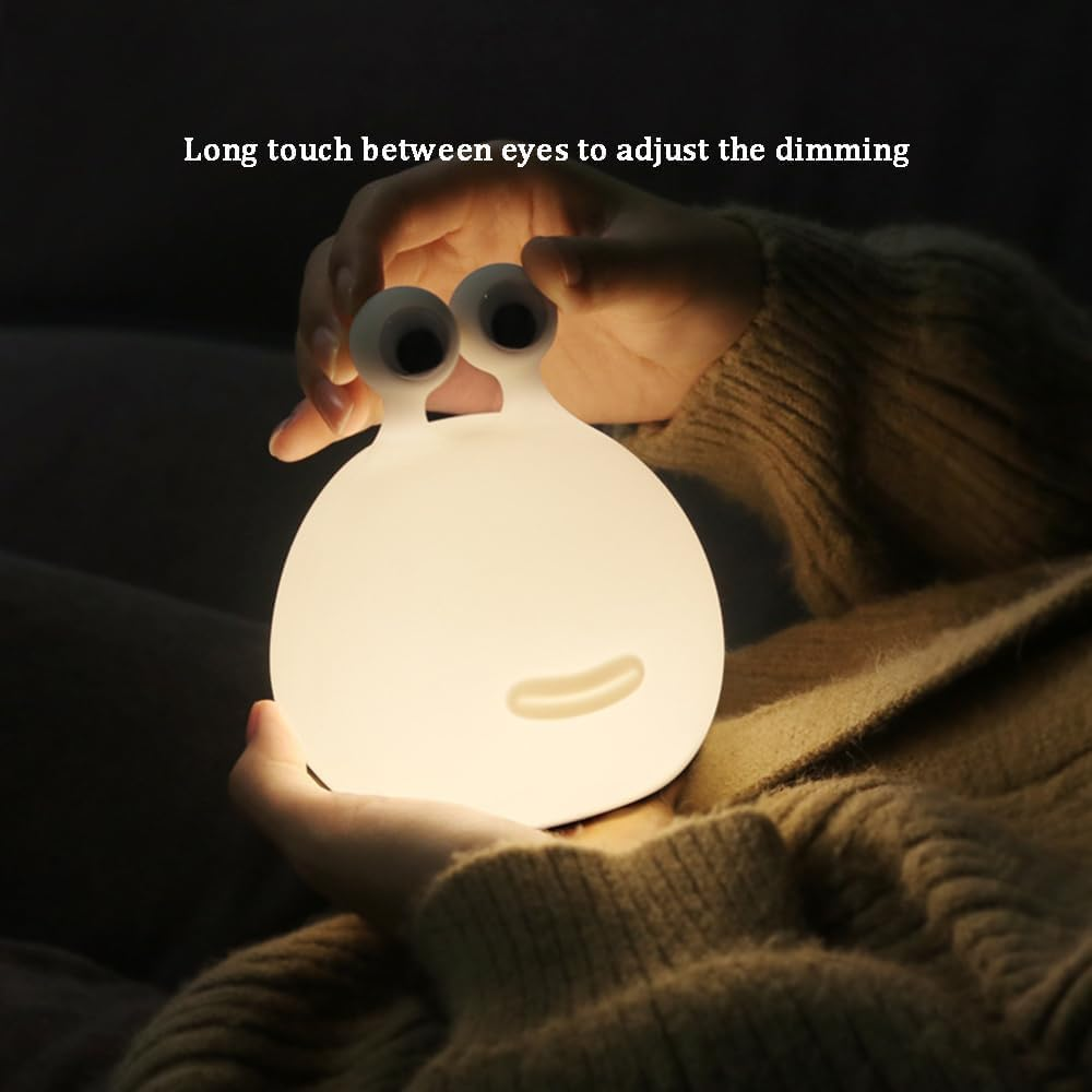 Slug Bug Light, Funny Slug Light, Cute Night Light for Kids, Rechargeable USB Silicone Timing Touch Decorative Table Light image number 6