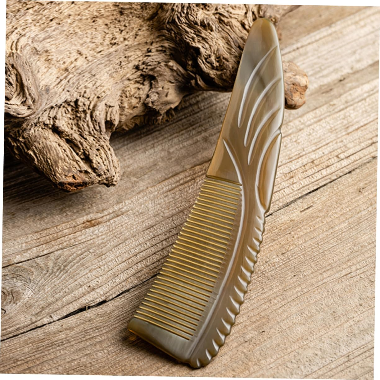 IWOWHERO 2Pcs Horn Pocket Comb Birth Combs for Labor Gua Scalp Hair for Styling Horn Massage Scalp Massager Brush image number 5