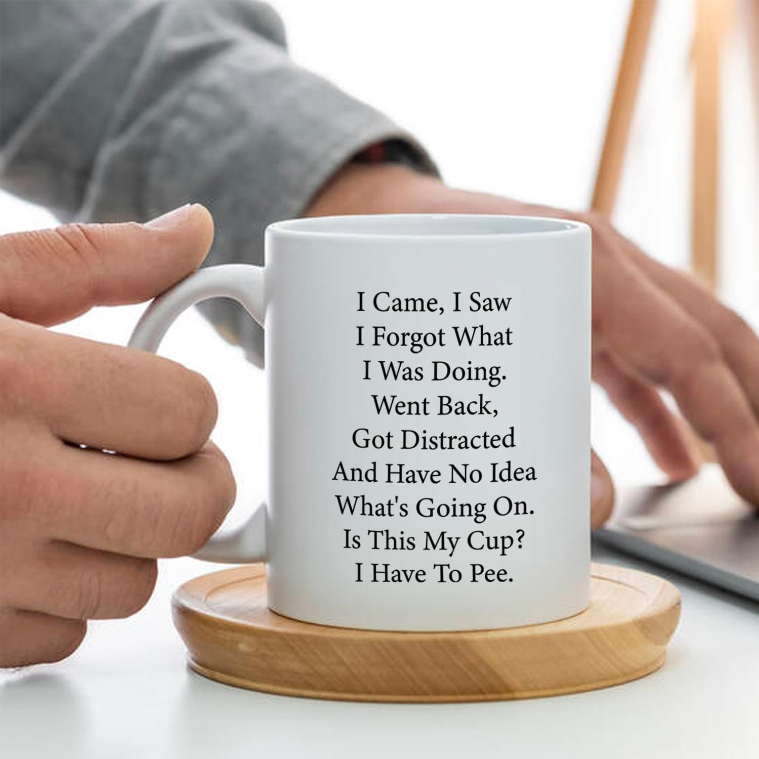 Funny Mug for the Elderly, 11Oz Ceramic Coffee Mug/Tea Cup, Senior Citizens Mug, for Senior Women and Men, Birthday, Mother'S Day, Father'S Day, Christmas Mug image number 1
