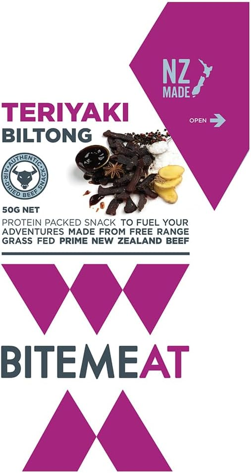Bitemeat Biltong Teriyaki Beef Snacks 50G