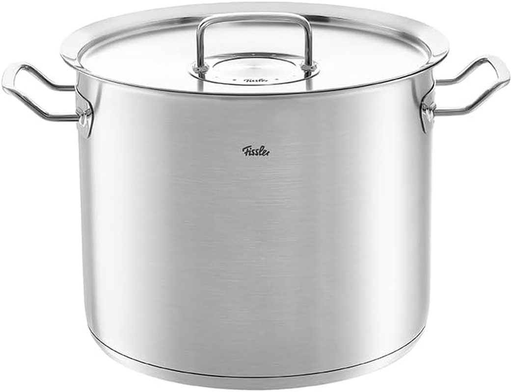 Fissler Original Profi Collection/High Cooking Pot (Diameter 28 Cm, 14 L) Stainless Steel Pots with Metal Lid, Inner Scale - Induction image number 1