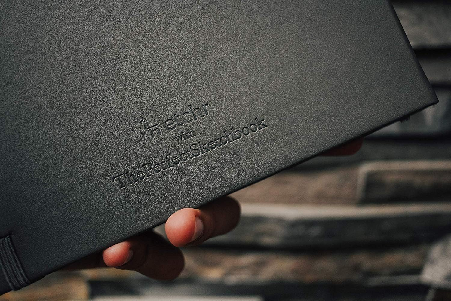 Etchr Perfect Sketchbook - A5 Landscape - Cold Press 100% Cotton Sketchbook - Hardcover Sketchbook 5.8&rdquo;X8.3" with 44 Pages image number 2