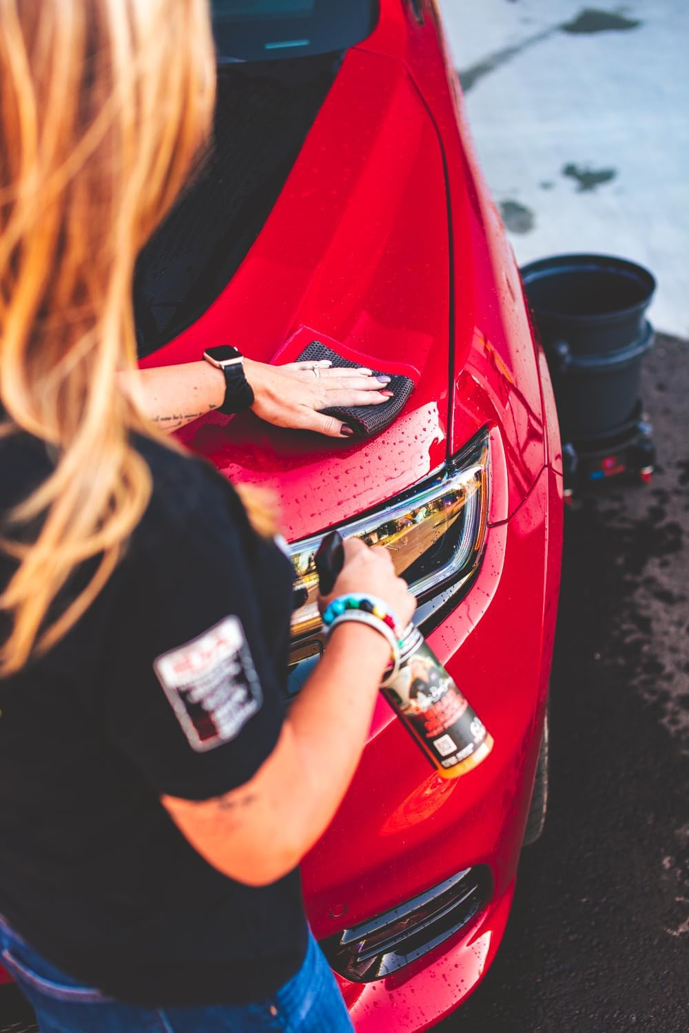 P&S Detail Products - Clay Decontamination Towel - Effective Cleaning & Release of Paint Contaminants; Increase Wax and Sealant Bond; Enhance Gloss and Depth of Color; Fine Grade (12In. X 12In.) image number 5