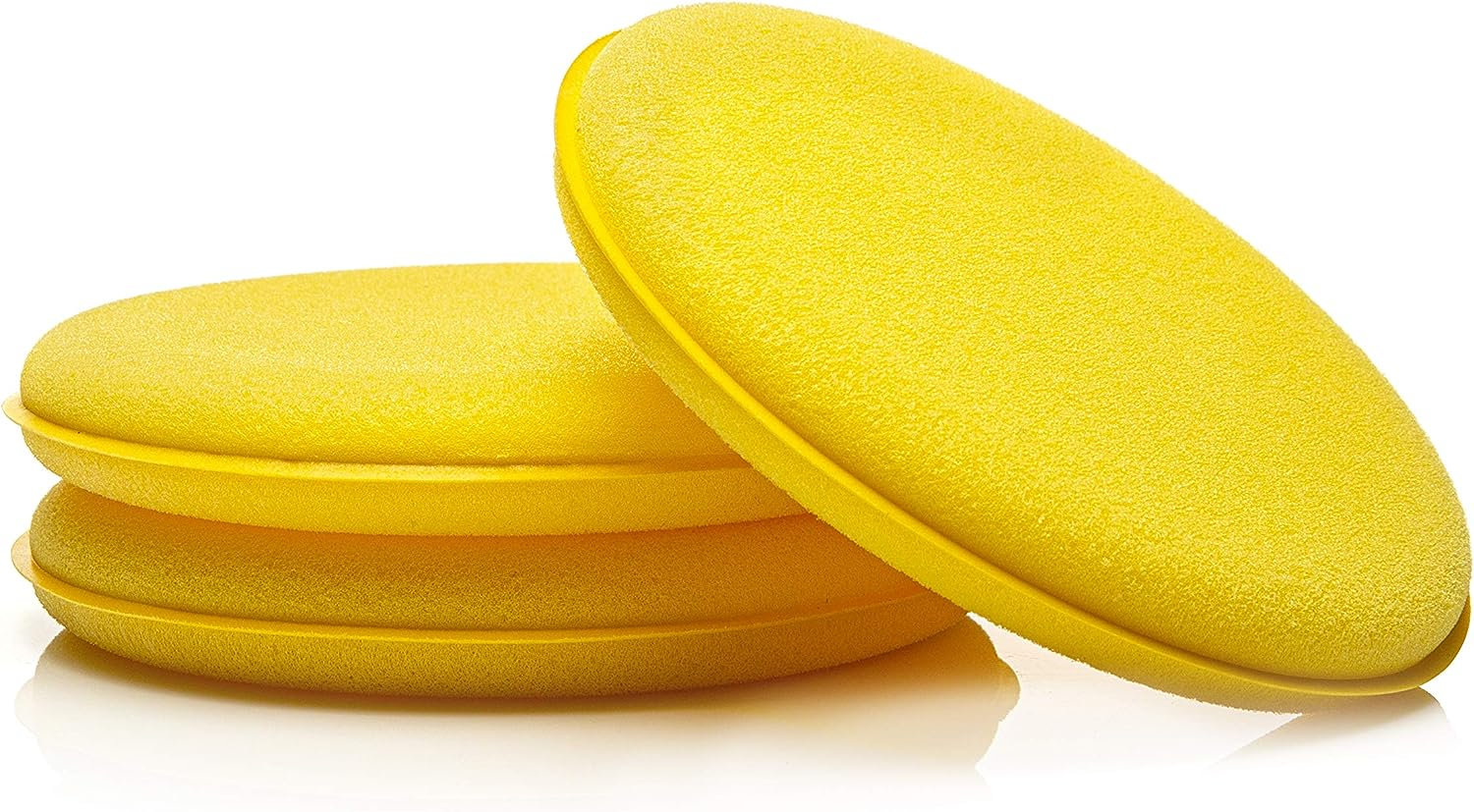 Glass Polish (125Mm) Pack of 3 Ultra-Soft Foam Applicator Pad, Multi-Purpose Sponge Pad - GP15001 image number 1
