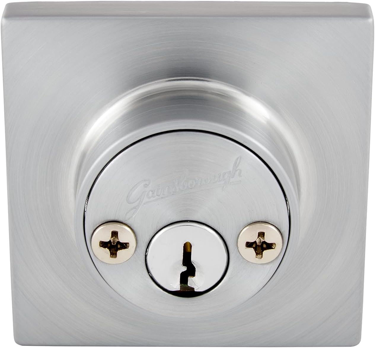 Dani Squaredouble Cylinder Deadbolt Lock, Satin Chrome