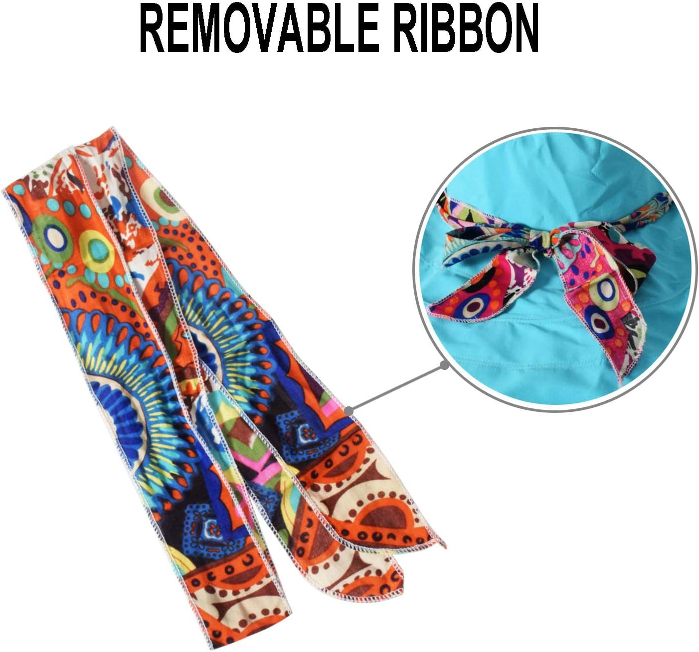 WITERY Floppy Summer UPF50+ Foldable Sun Beach Hats Accessories Wide Brim for Women image number 1