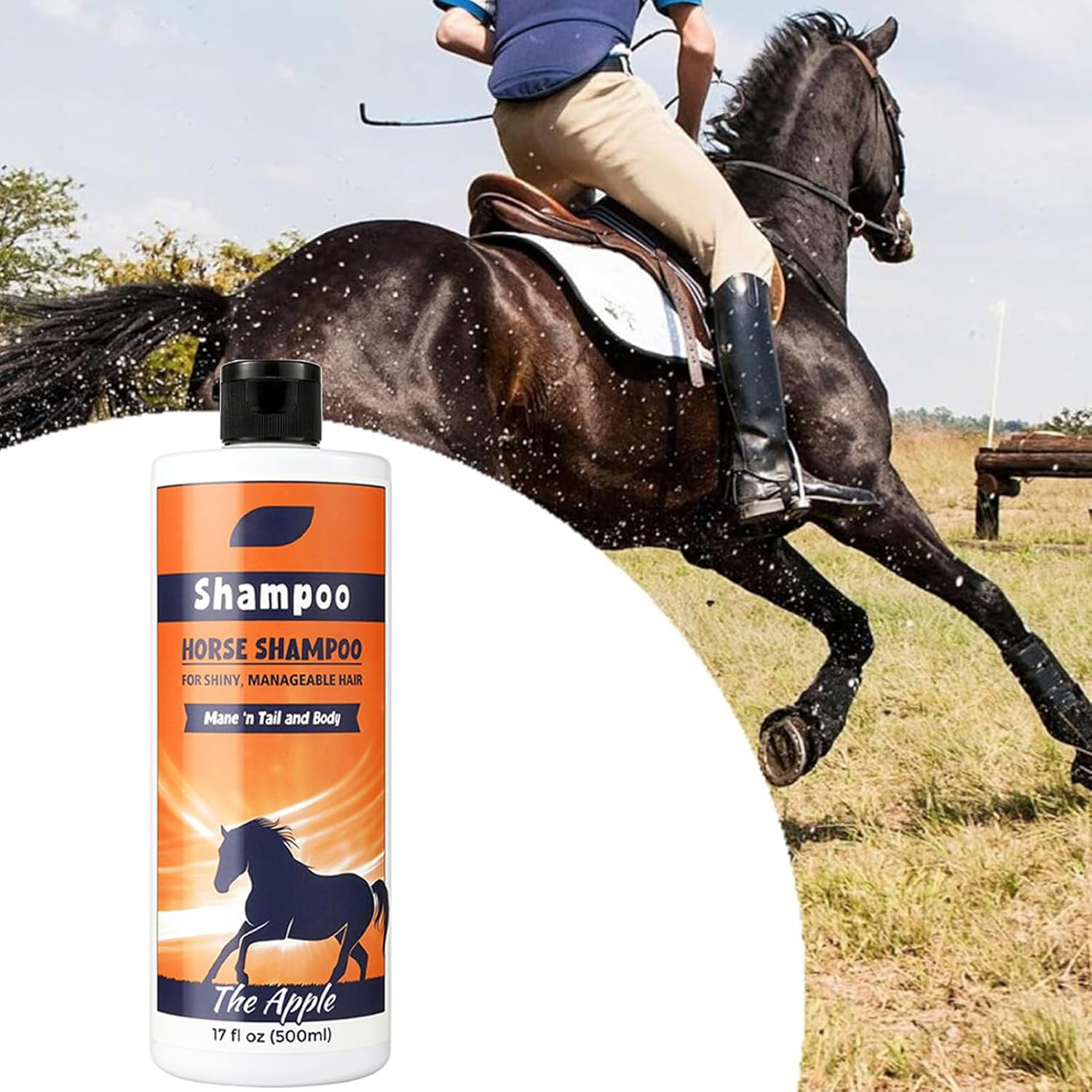 Horse Shampoo Conditioner - 500 Ml Coat Cleaner Shower Gel, Smoothing the Care Solution, Moisturising Shower Gel, Deep Moisture Retention Shampoo for Human Hair, Dog Wasc