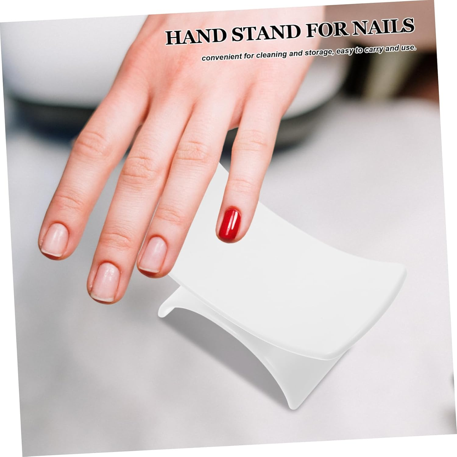 BIUDECO Nail Hand Pillow Manicure Arm Rest Comfortable Wrist Rest for Nail Salons Home Use and Travel - Pink image number 3