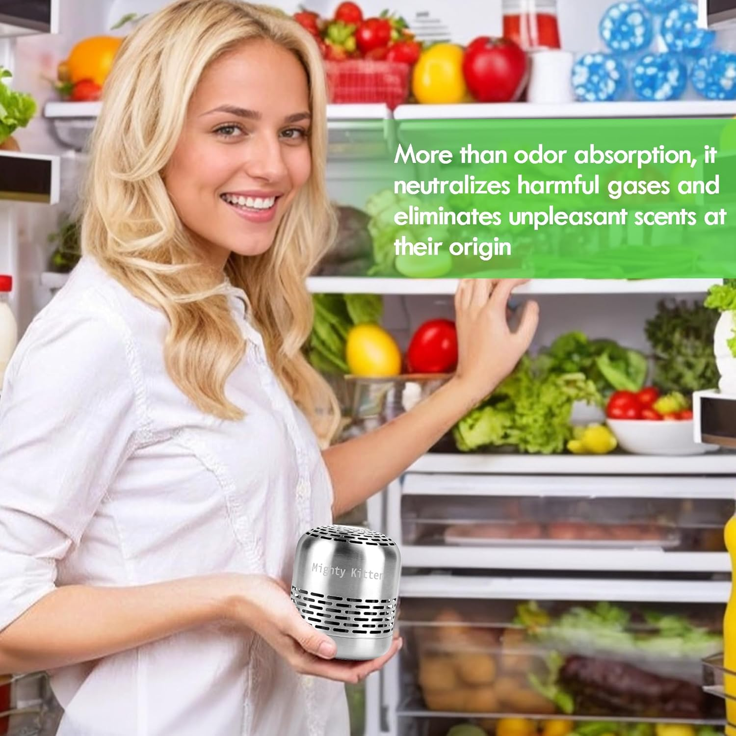Fridge Deodoriser Last 10 Years, Refrigerator Odor Eliminator, Smell Absorber, Natural Air Fresheners for New Home - Silver image number 6