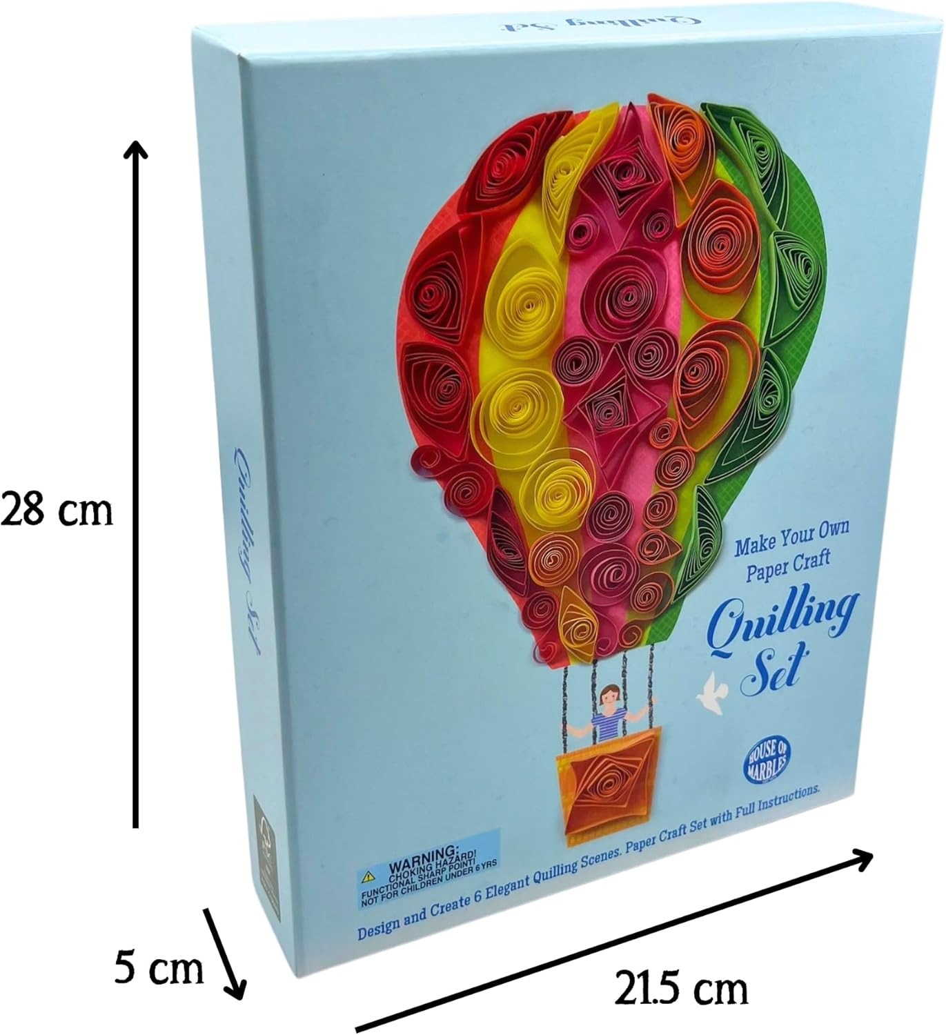 House of Marbles Mixed Designs Quilling Art Set image number 6