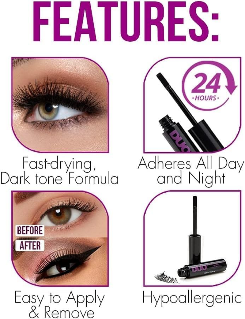 Ardell Duo Quick-Set Striplash Adhesive 5 G, Dark Tone (Pack of 2) image number 3