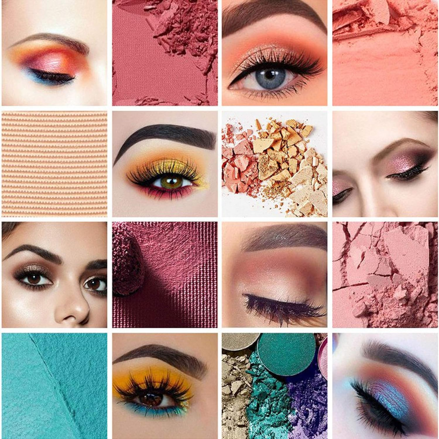 Joyeee Eyeshadow Palette Sets, 120 Colors Profession Nude Brown Eye Shadow Palet, Matte Shimmer Glitter Pearl All Highly Pigmented Blending Powder, Naked, Dark Brown, Black Smokey Eye Makeup Kit - 1 -120 Colourful Eyeshdow Palette image number 4