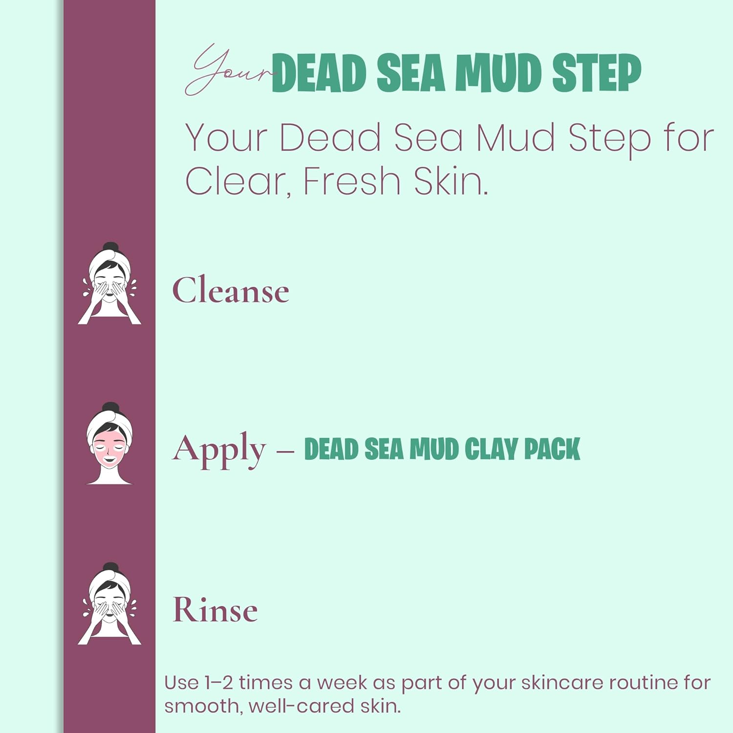 Dead Sea Mud Powder by Mi Nature | 227G(8 Oz)(0.5 Lb) | 100% Only Dead Sea Mud Powder | Skin Care | Facial Mask