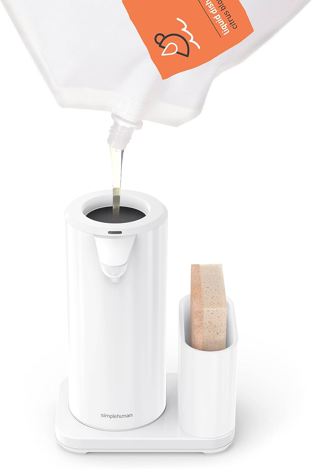 Simplehuman Rechargeable Automatic Soap Dispenser 466 Ml with Sponge Caddy &ndash; Touch-Free Sensor Pump for Dish Soap ST1081 image number 5