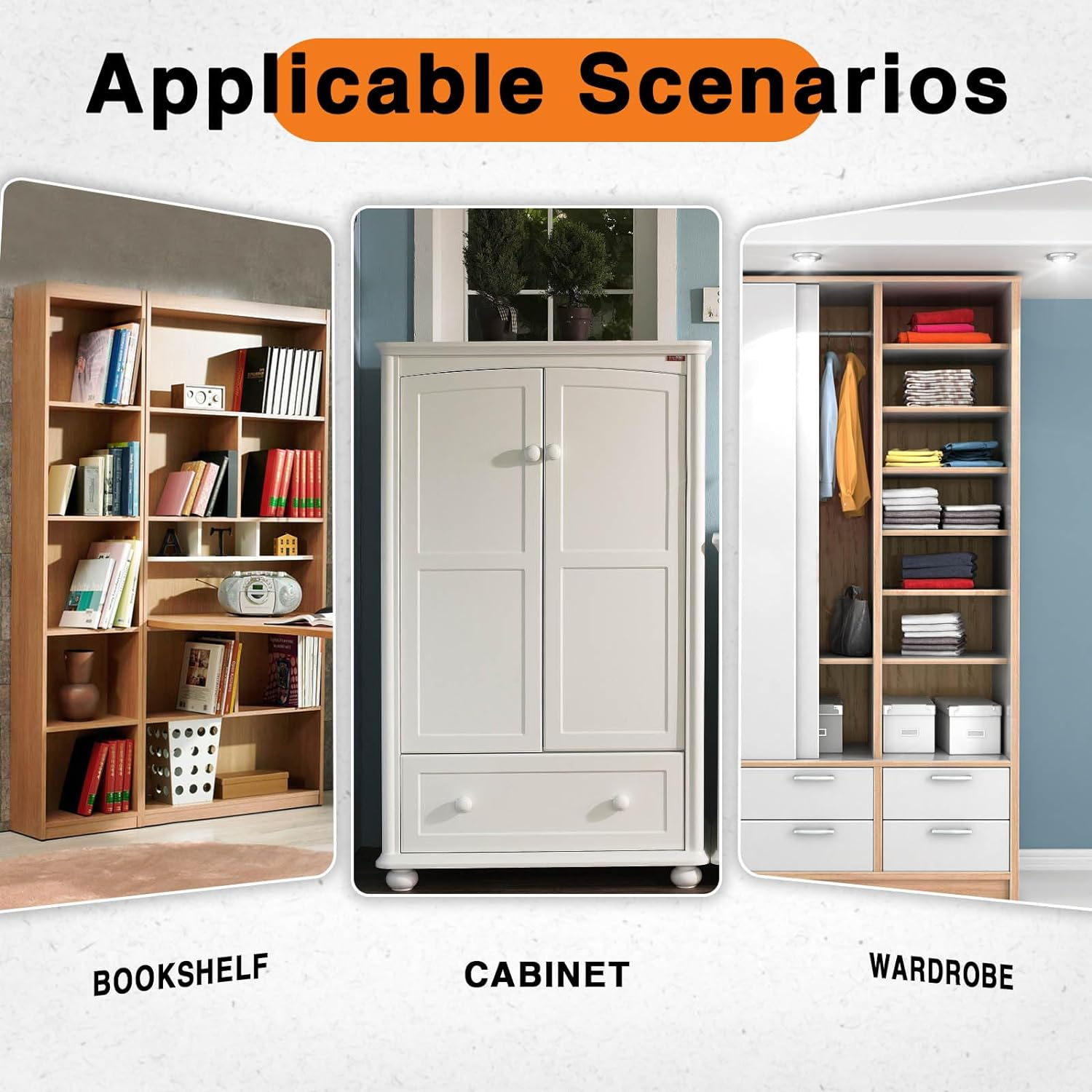 12 Pack Furniture Anchors, anti Tip Furniture Anchors with Furniture Wall Anchor, Furniture Straps Use to Prevent Falling and anti Tip, Wall Anchors for Furniture, Black. (Black) image number 2