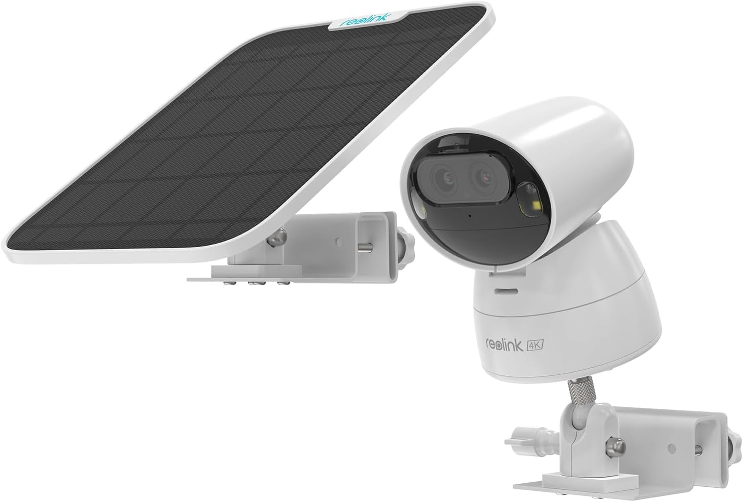 HOLACA Weatherproof Gutter Mount for Reolink Argus Track 4K&Solar Panel- Dual Security Camera and Solar Panel Brackets with Installation Adapter image number 6