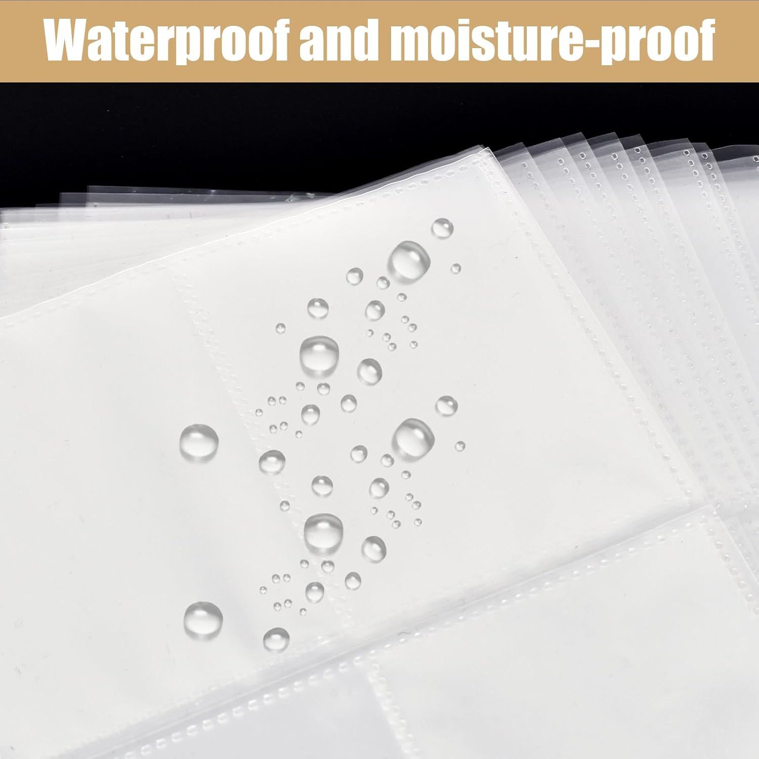 Cleminsta A4 Photo Sleeves, Pack of 30, 240 Pockets Photo Sleeves for A4 2/3/4 Ring Binder, Transparent Postcard Sleeves, Small Transparent Pockets, Double-Sided 4 Pockets Document Sleeves, Cards & image number 2