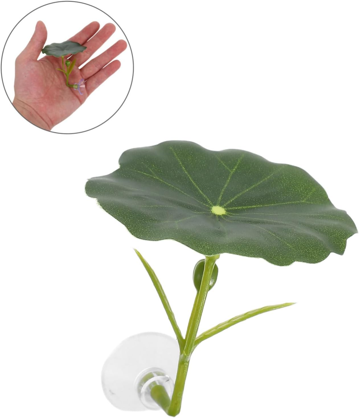 GANAZONO Betta Fish Leaf Hammock Resting Pad Artificial Lotus Leaf Large Aquarium Plant Decoration Fish Tank Accessories Betta Hideout Resting Spot for Aquatic Pets image number 5