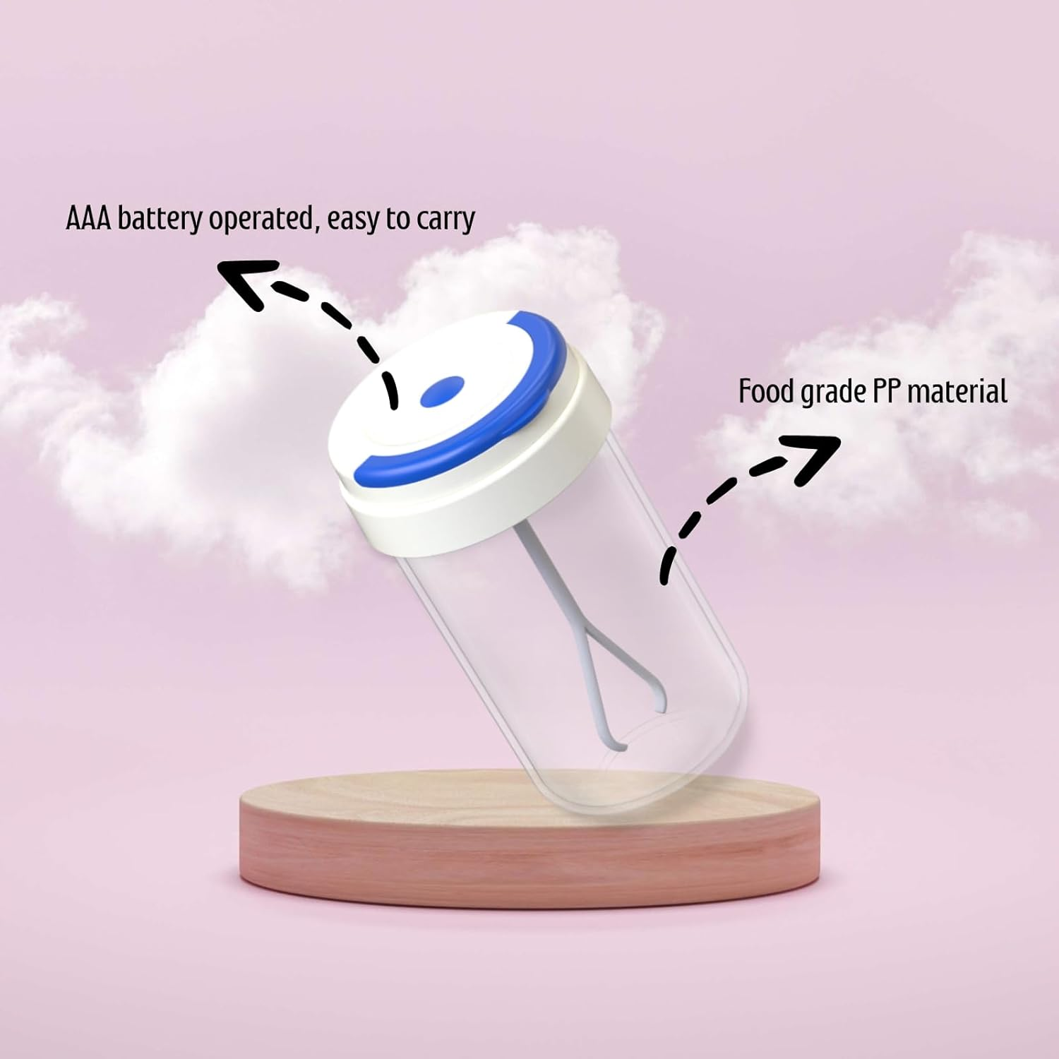 360Ml Electric Protein Shaker Bottle &ndash; Portable Automatic Mixer Cup, Bpa-Free Food Grade PP, Battery Operated, Ideal for Gym, Protein Shakes, and Meal Replacement Drinks (Purple) image number 2