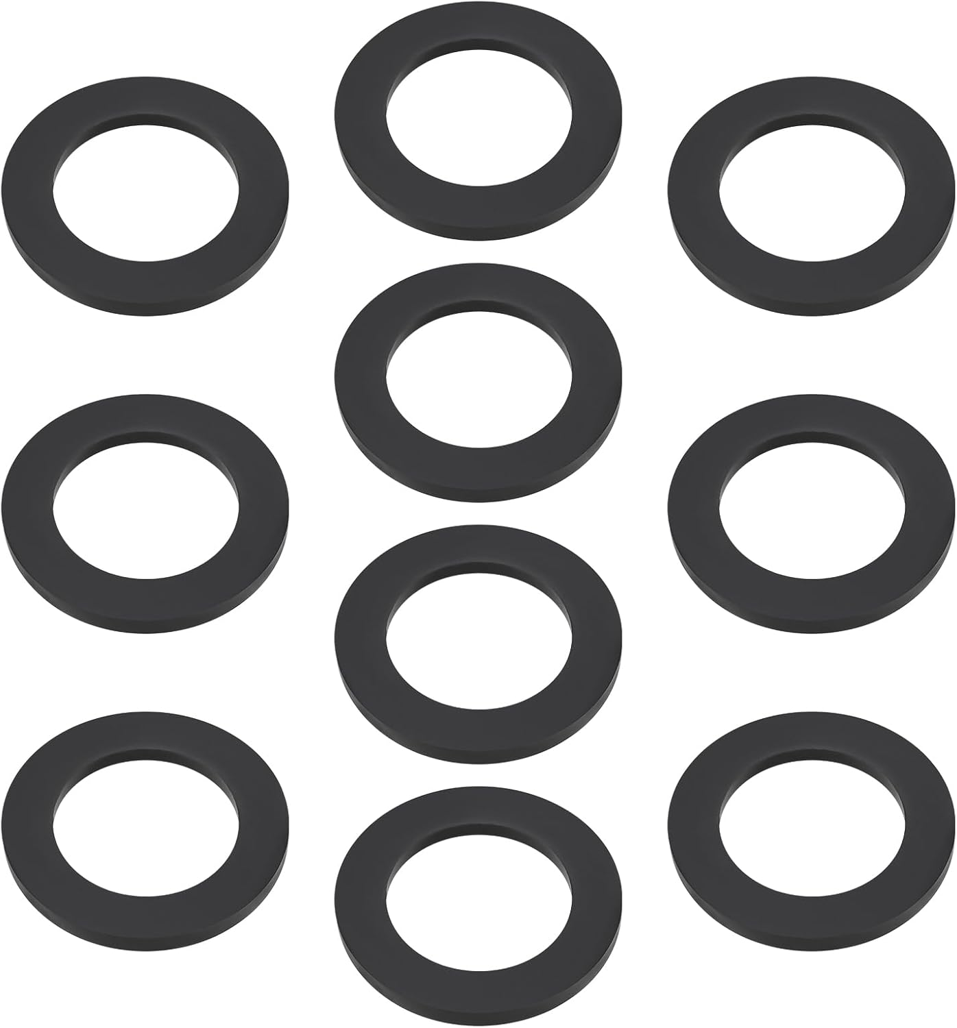 SG Store 10Pcs Rubber Flat Washer Oil Resistant SBR Rubber Sealing Gasket for Industrial Automotive Home Commercial Use 25Mm ID 38Mm OD 3Mm Thick image number 2