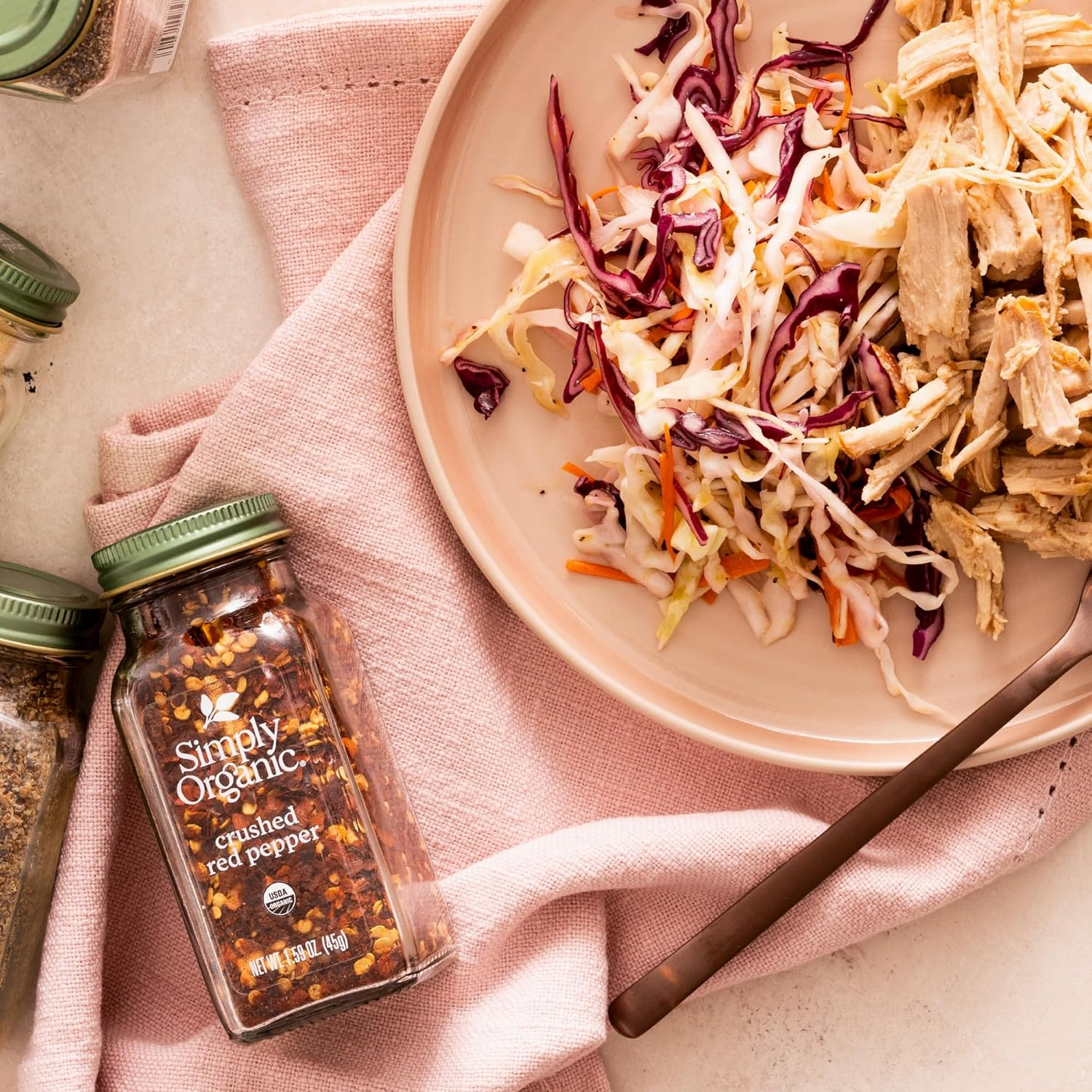 Simply Organic Crushed Hot Red Pepper Large Glass, 45G image number 5