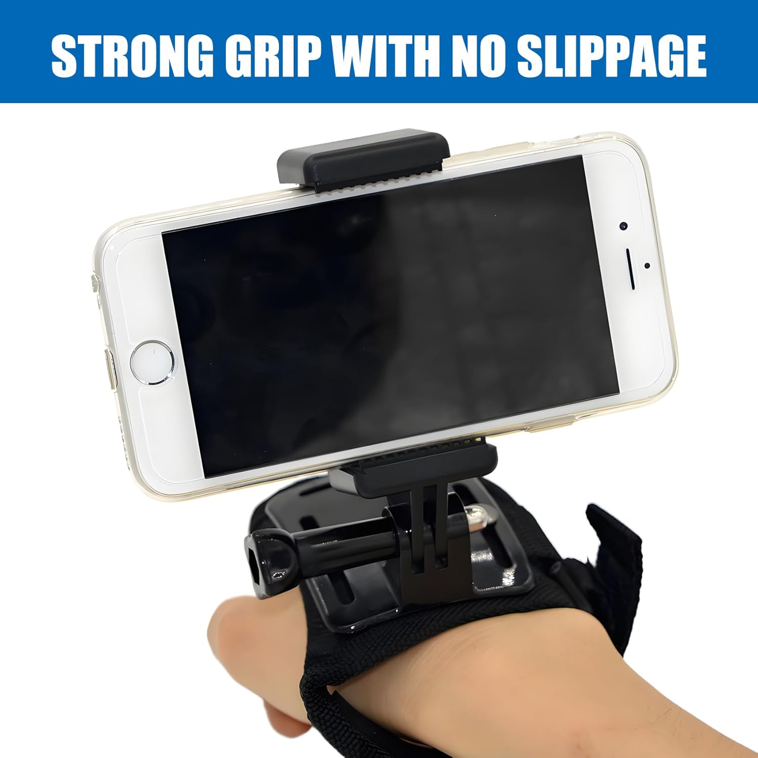 Eforlike 2 Pack Universal Smartphone Holder W/Gopro Style Mount Attachment for Any Phone. Connect Your Phone or GPS to Any Gopro Mount. Compatible with Iphone, Samsung, Google, Tomtom, Etc.