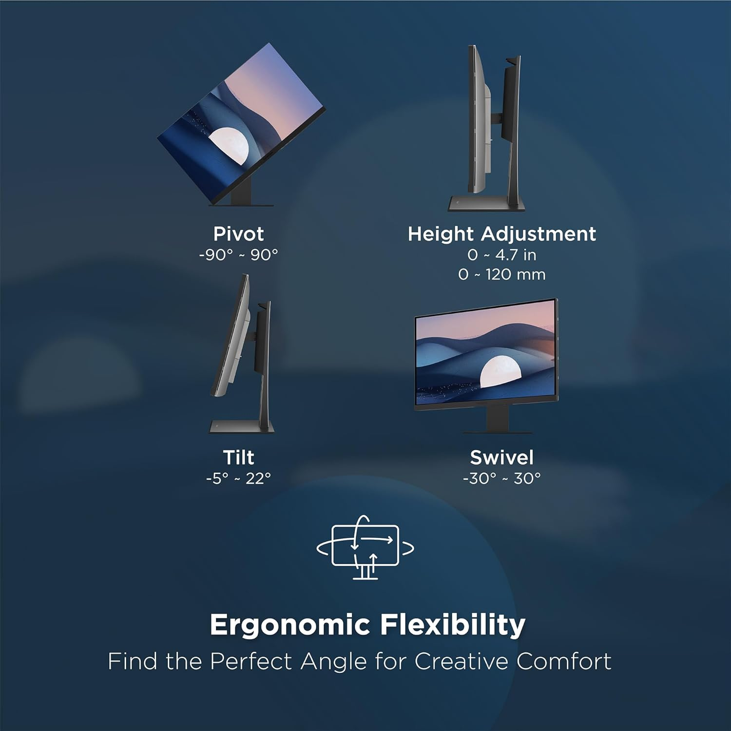 Viewsonic VP2788-5K 27" 5K Mac-Ready Monitor with 100% Srgb, 99% DCI-P3, Pantone Validated, Advanced Ergonomics, Thunderbolt 4, USB Hub, HDMI, and DP for Home and Office image number 5