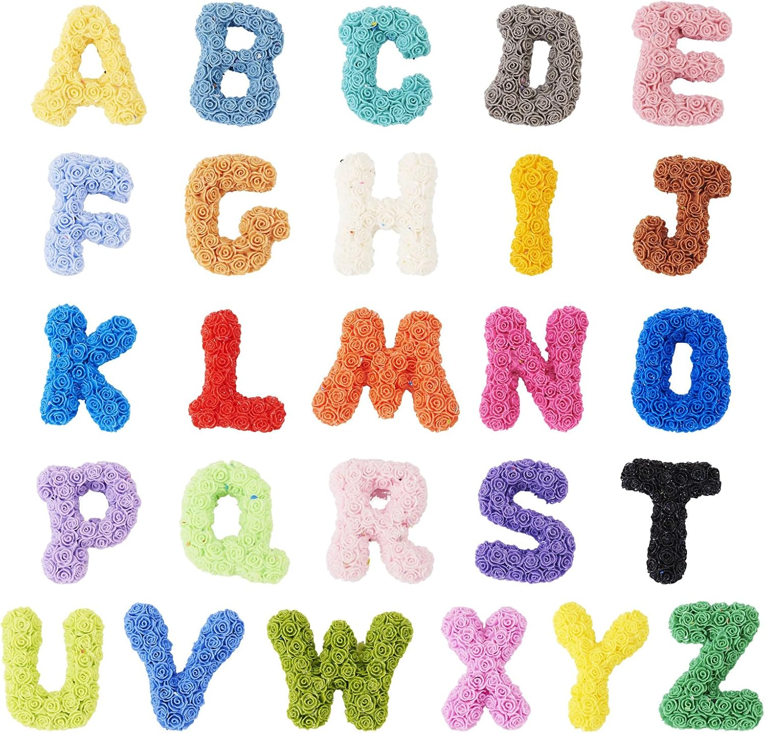 Crafans Sunflower Cabochons Resin Translucent Colorful Sunflower Daisy Cabochons Flat Flowers Embellishments for DIY Jewelry Making Scrapbooking 14Pcs