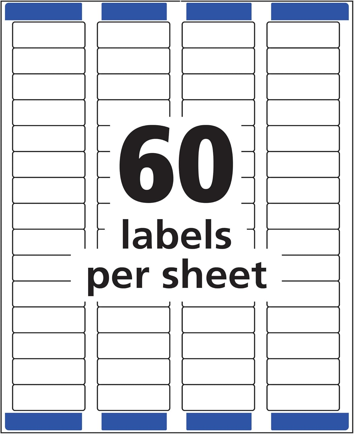 Avery Printable Return Address Labels with Sure Feed, 2/3" X 1-3/4", White, 1,500 Blank Mailing Labels (05195) image number 1