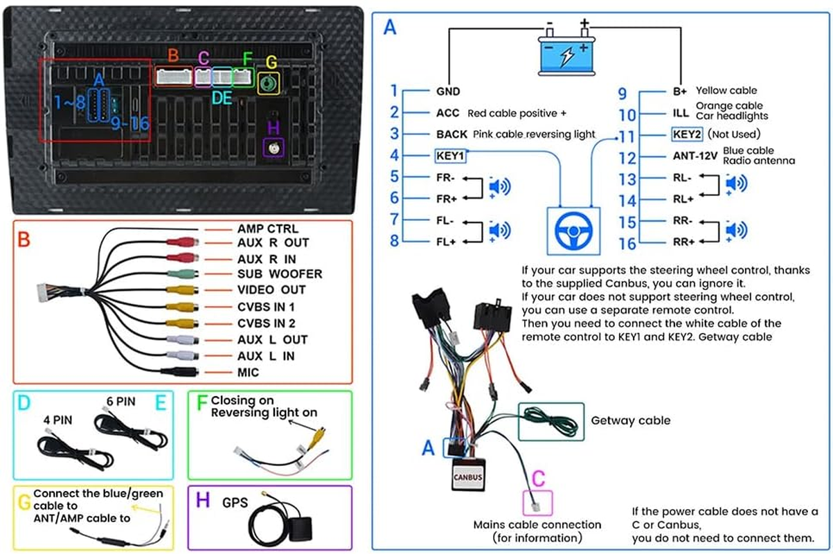 Android 15 Car Stereo for Toyota Estima/Tarago 2006-2016 Wireless Carplay Android Auto 10.1" Touch Screen Double Din Car Radio Hifi GPS Wifi Bluetooth FM RDS Backup Camera Mirror Link SWC 2+32G image number 4