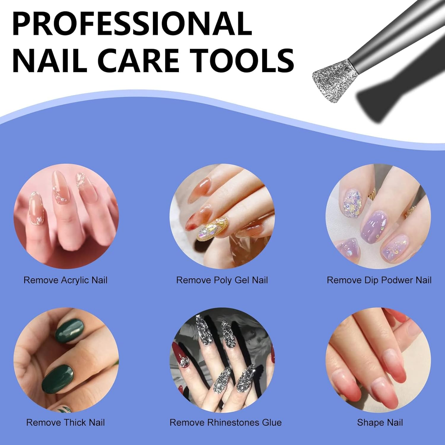 2Pcs Nail Drill Bits Diamond Carbide Conical Micro Cuticle Remover Bit,3/32" Shank,Professional Diamond Carbide Nail Drill Bit for Acrylic Gel Nails, Home Salon & DIY image number 4