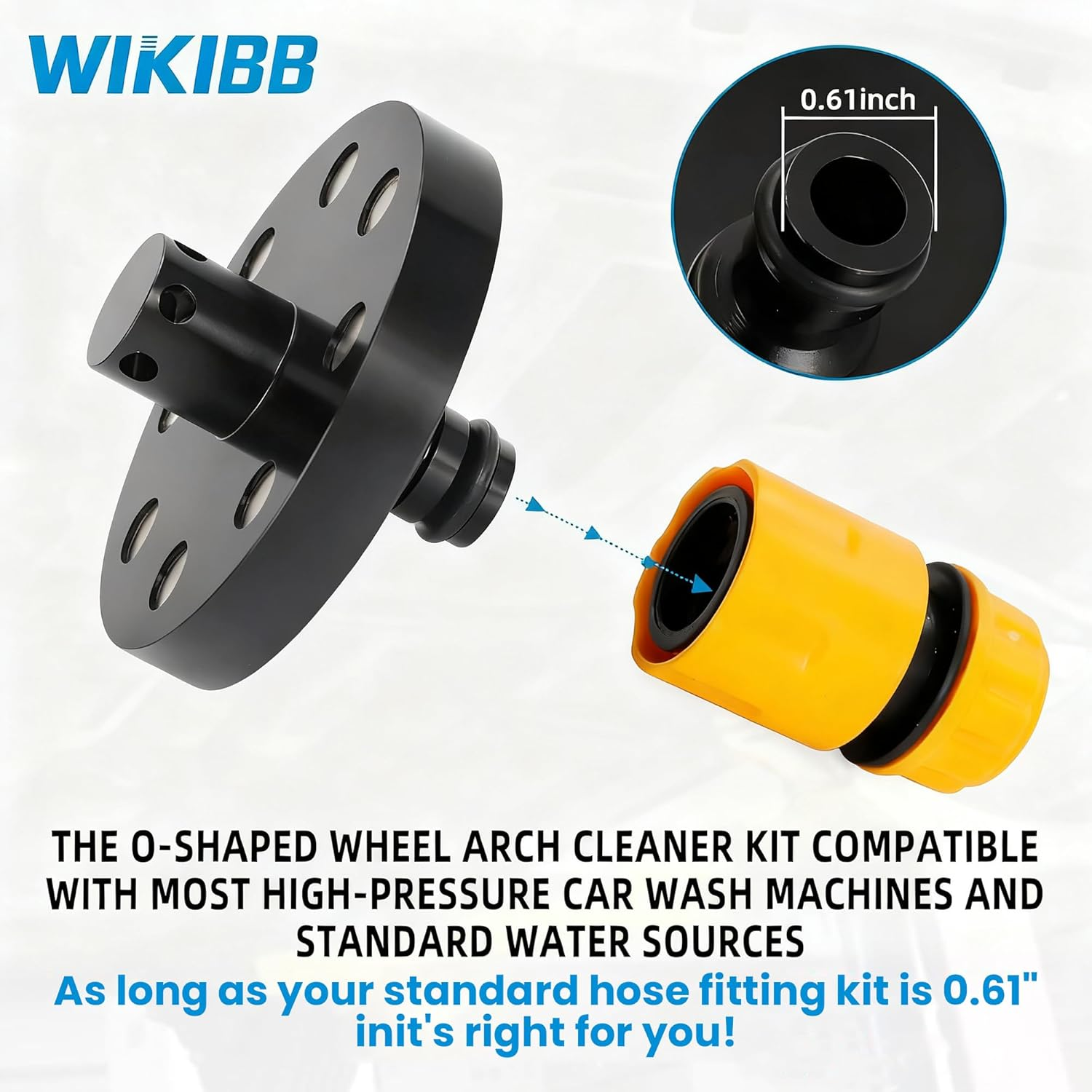 FLYTIN O Ring Chassis Cleaner Flusher Kit, Chassis Flusher for Truck, 360&deg; Spinning Nozzle, High-Pressure Design to Eliminate Hidden Dirt, for Clean Hard-To-Reach Undercarriage image number 3