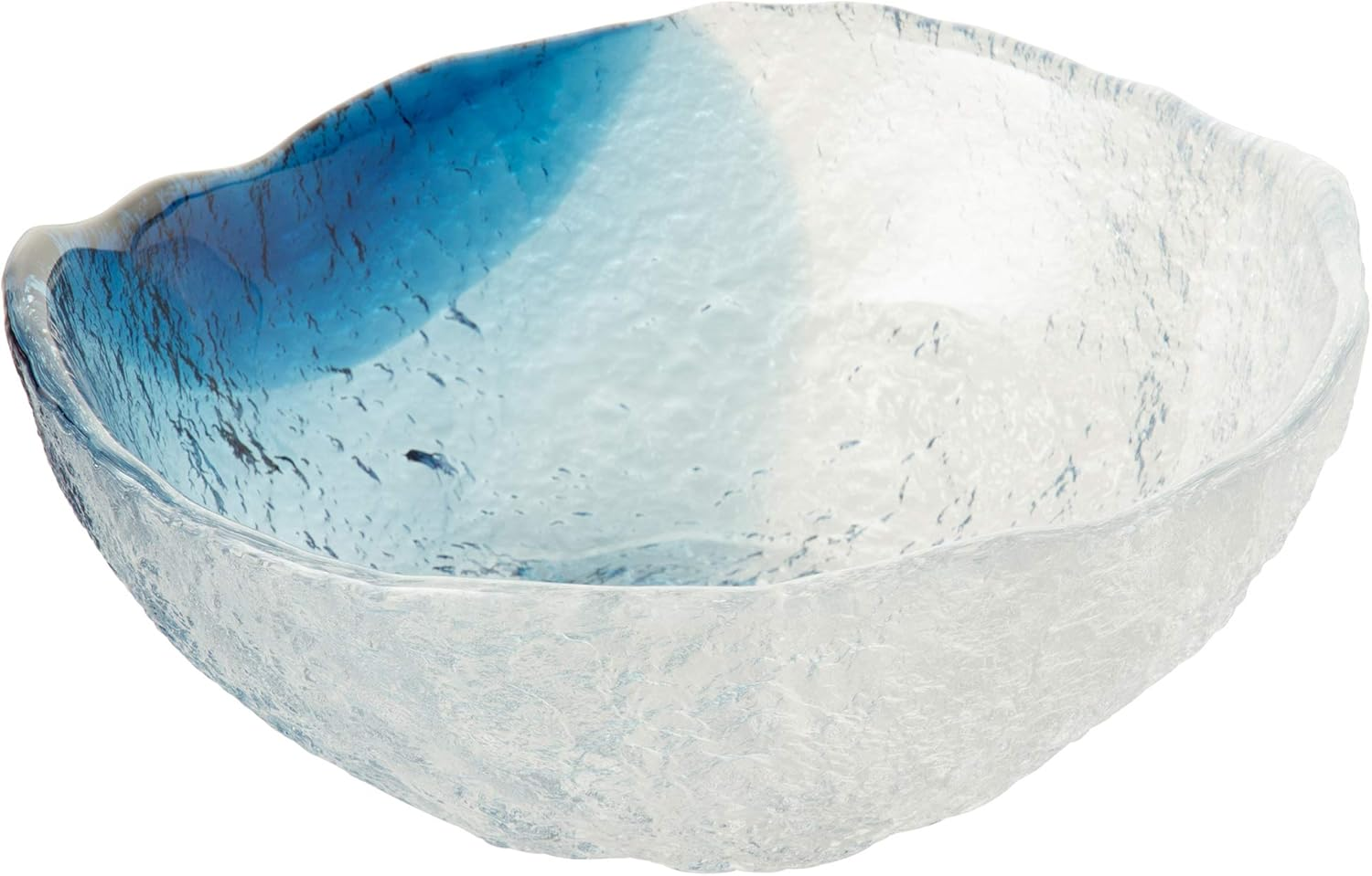 Toyo Sasaki Glass 41255SHB Large Bowl, Kiyodo, Made in Japan, Blue, Approx. Diameter 8.3 X 3.1 Inches (21 X 8 Cm) image number 1