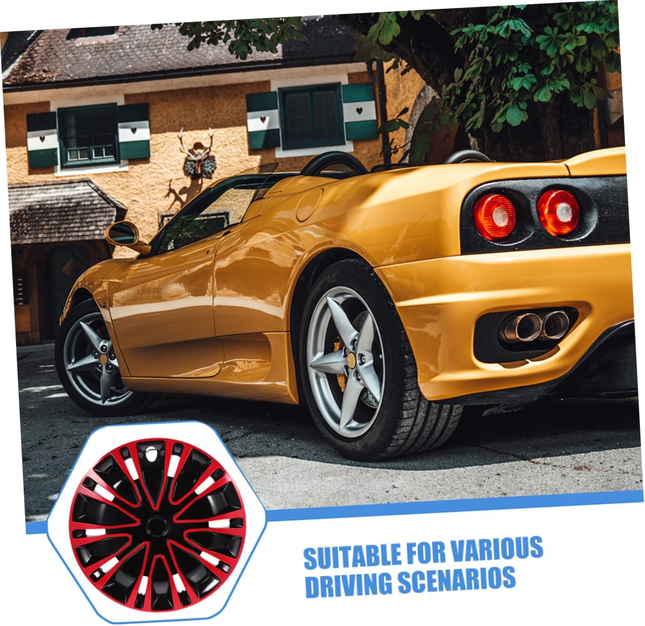 PRETYZOOM Stylish Wheel Cover for Vehicle Rim Modern Design Aesthetic Easy Installation Robust and Versatile for Driving Scenarios image number 2