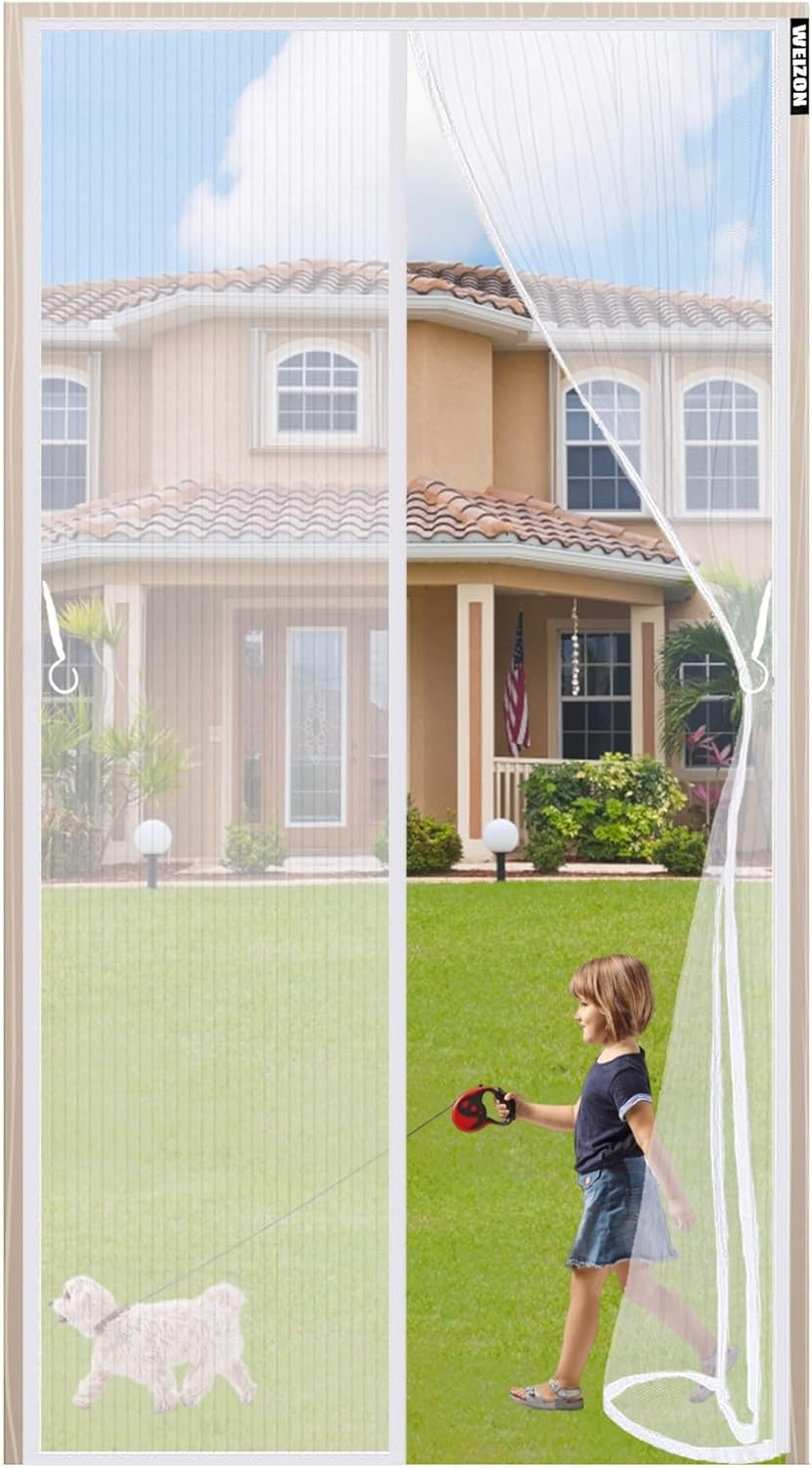 Magnetic Fly Screen Door, Insect Protection, 130 X 240 Cm, Balcony, Fly Curtain, Magnetic Curtain for Cellar and Patio, No Drilling, Black