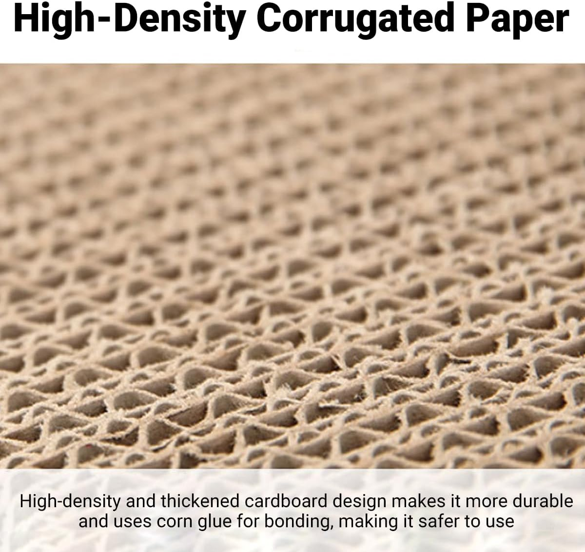 AIMALL Corrugated Cat Scratch Board Retro Camera Style Vertical Cat Nest House Durable Yellow Cardboard Cat Toy Furniture for Indoor Pets