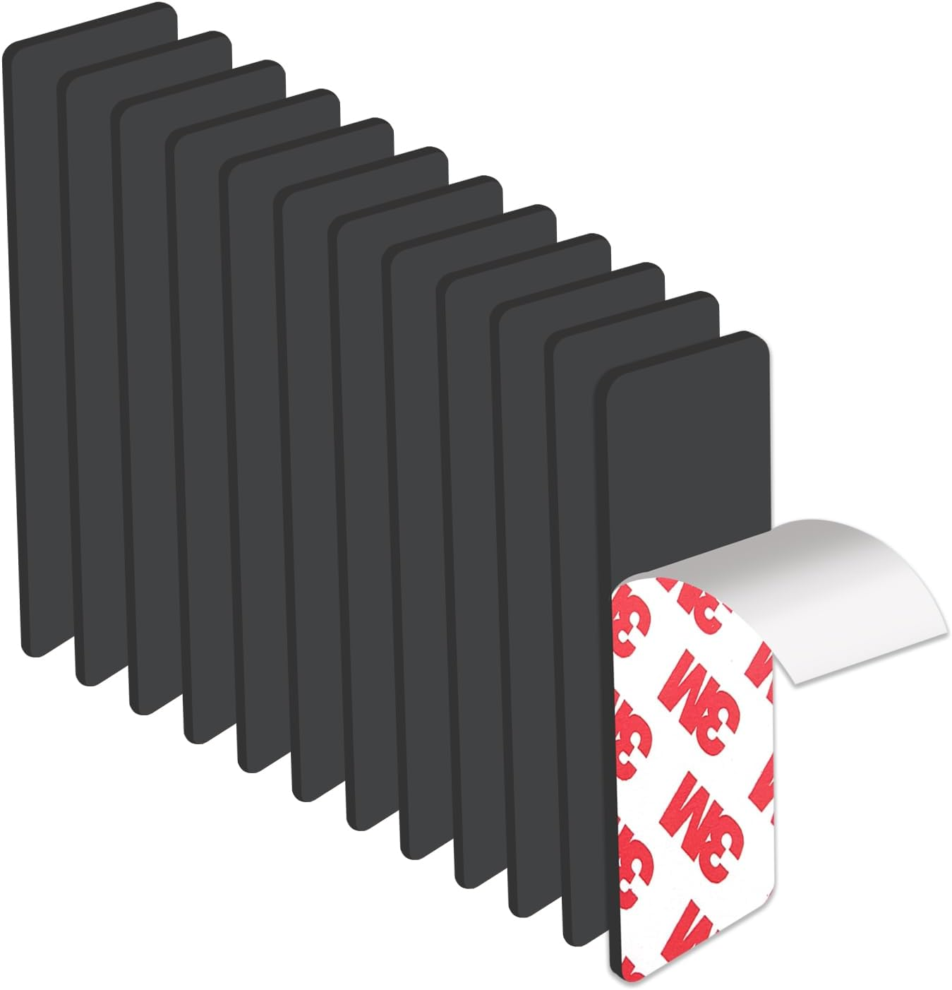 STTMGN Magnetic Tape with 3M Strong Adhesive Backing,1X3" 12Pcs,Flexible Self Adhesive Magnets,Magnetic Tape Flat Rubber Magnet Strip,Available for DIY Crafts,Art Projects,Photo and Picture Etc image number 5