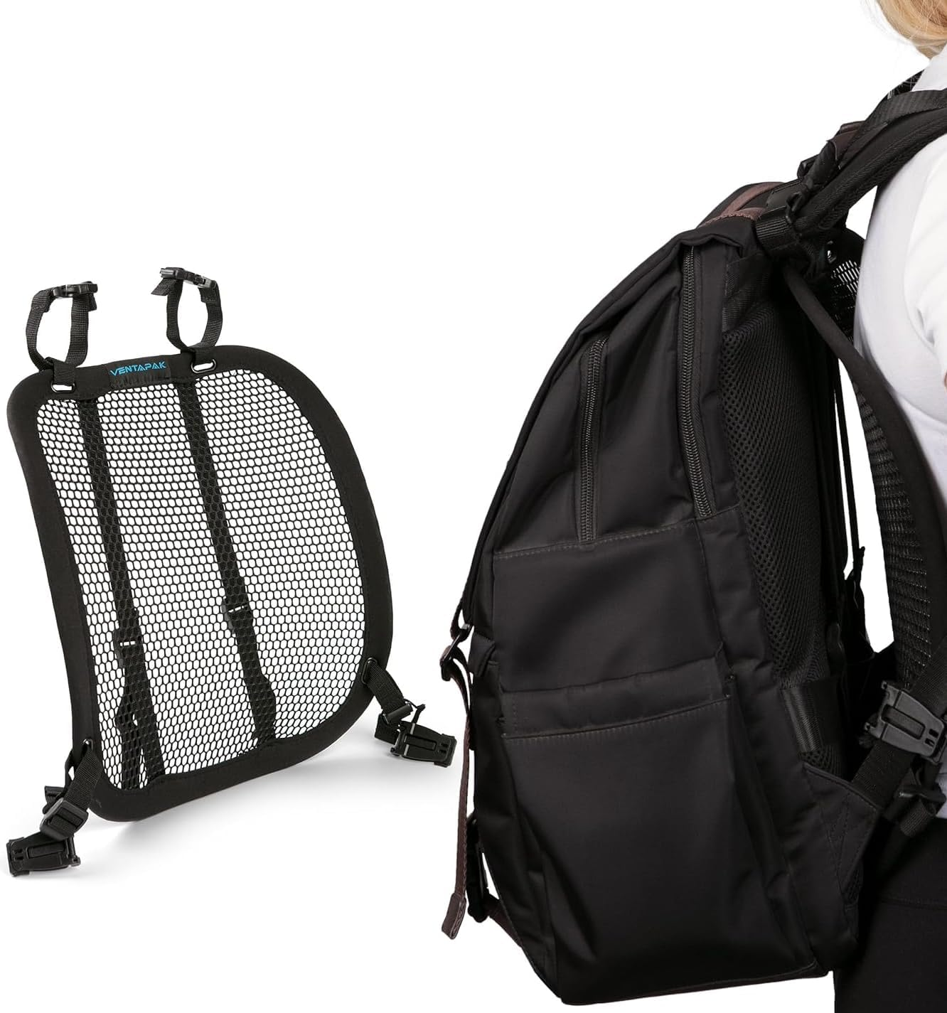 Ventapak Lightweight Ventilation Backpack Spacer - Improve Airflow, Reducing Sweat Small or Standard Sizes