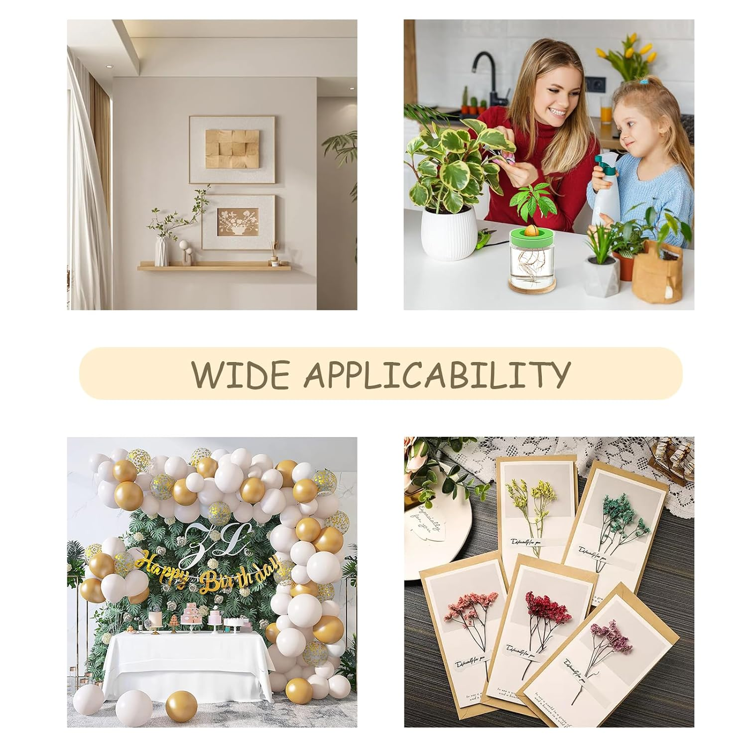 210Pcs Glue Dots, for Blu Tack for Balloons, Double Sided Sticky Dots, Nano Double Sided Tape for Christmas, Wedding, Birthday, Party Posters, Pictures, DIY Art Work Decoration image number 1