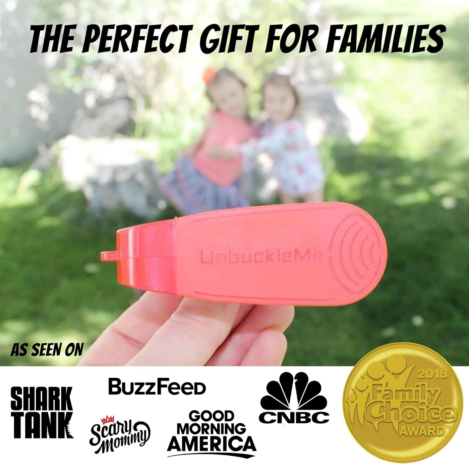 Unbuckleme Car Seat Buckle Release Tool - as Seen on Shark Tank - Makes It Easy to Unbuckle a Child'S Car Seat - Easy Tool for Parents, Grandparents & Older Children - Made in USA (1 Pack, Hot Pink) image number 5