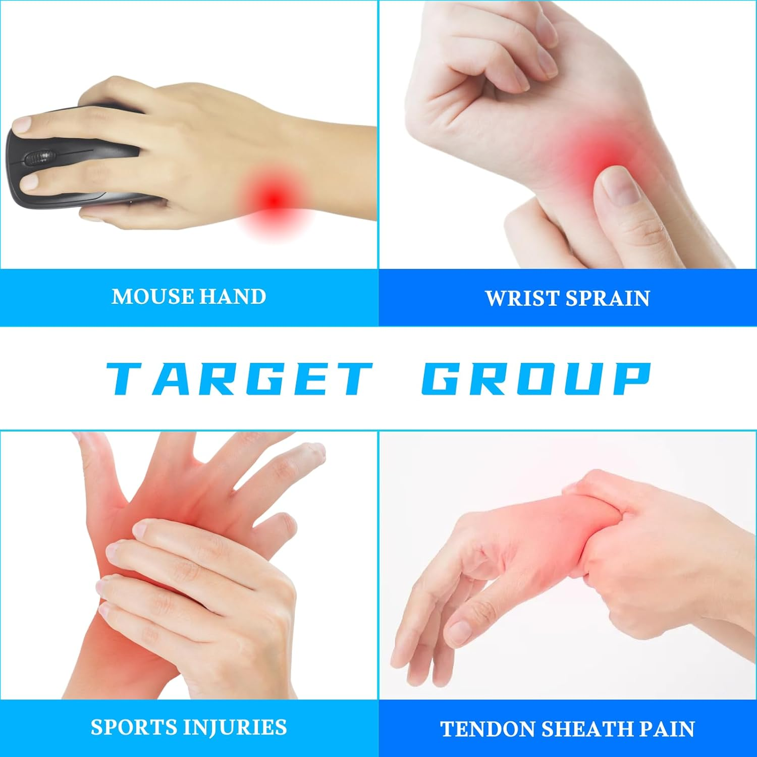 ​Adjustable Thumb Spica Splint Brace | Wrist Support Stabilizer for Thumb Pain Relief, Arthritis, Tendonitis & Sprains | Ambidextrous, One Size Fits Most | Unisex Grey image number 3