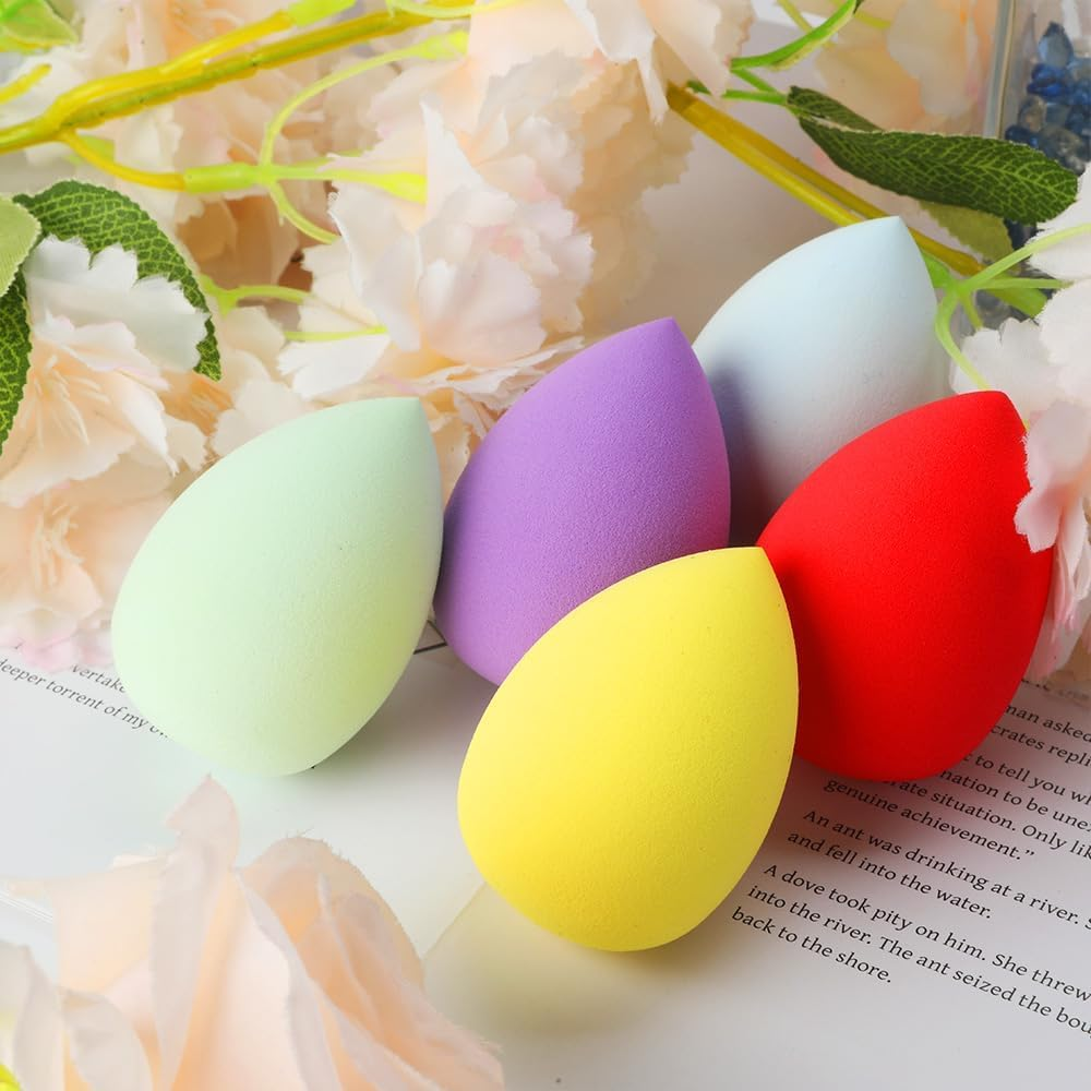 Makeup Sponges for Foundation, 12PCS Makeup Egg Sponge for Dry & Wet Use,Blending Powder Puff, Beauty Gifts for Women,Travel Beauty Products, Skincare Accessories image number 1