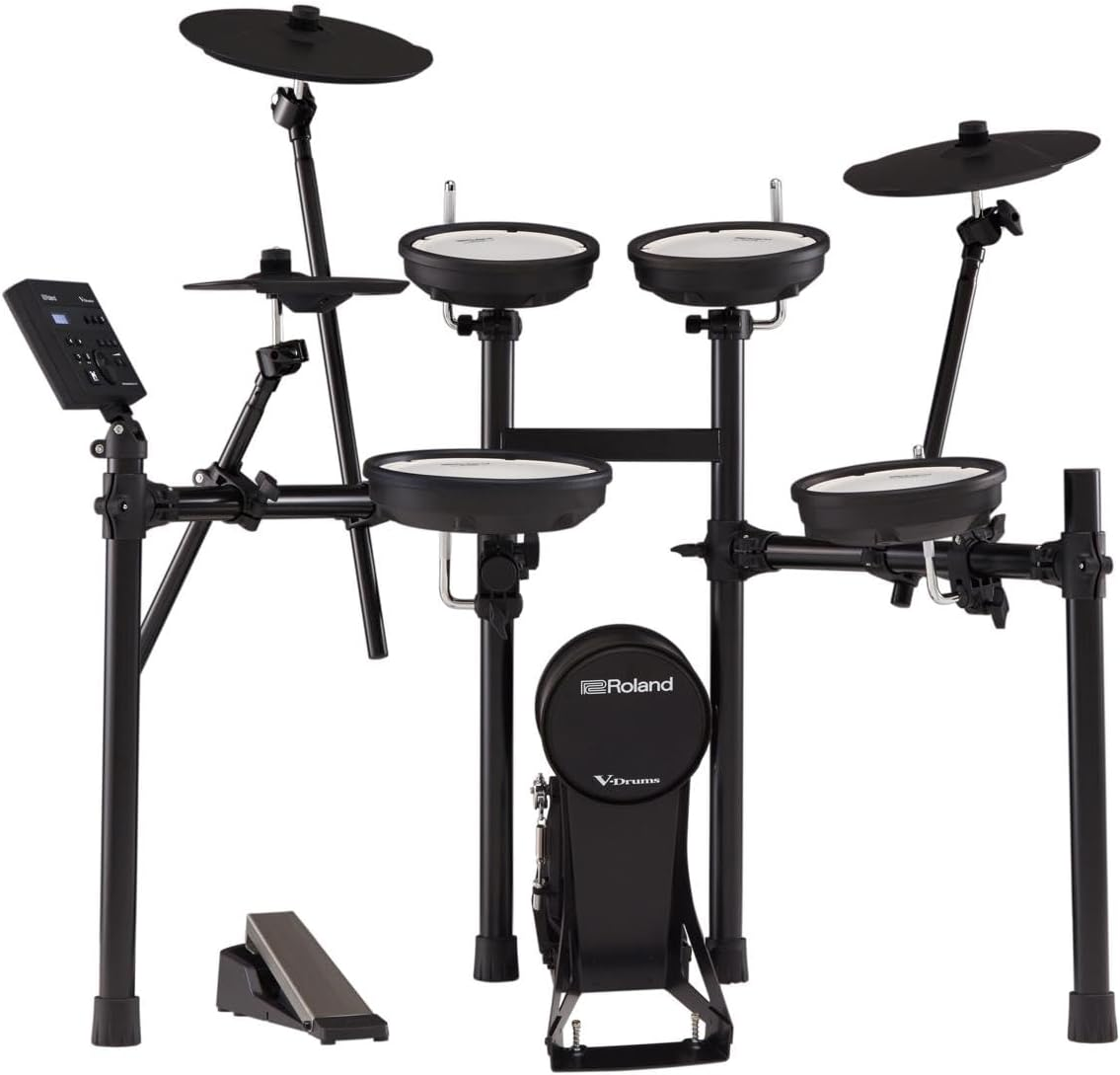 Roland TD-07KV Electronic V-Drums Kit &ndash; Legendary Dual-Ply All Mesh Head Kit with Superior Expression and Playability &ndash; Bluetooth Audio & MIDI &ndash; USB for Recording Audio and MIDI Data &ndash; 40 FREE Melodic
