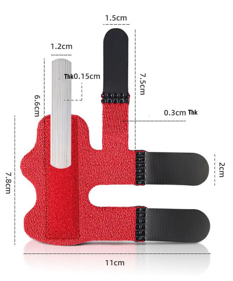 Trigger Finger Splint,Finger Brace for Arthritis 4 Pcs Trigger Finger Brace Support Broken Finger with 3 Adjustable Fixing Belt Fits for Straightening, Index, Middle, & Ring Finger Pain(4 Colors) image number 1