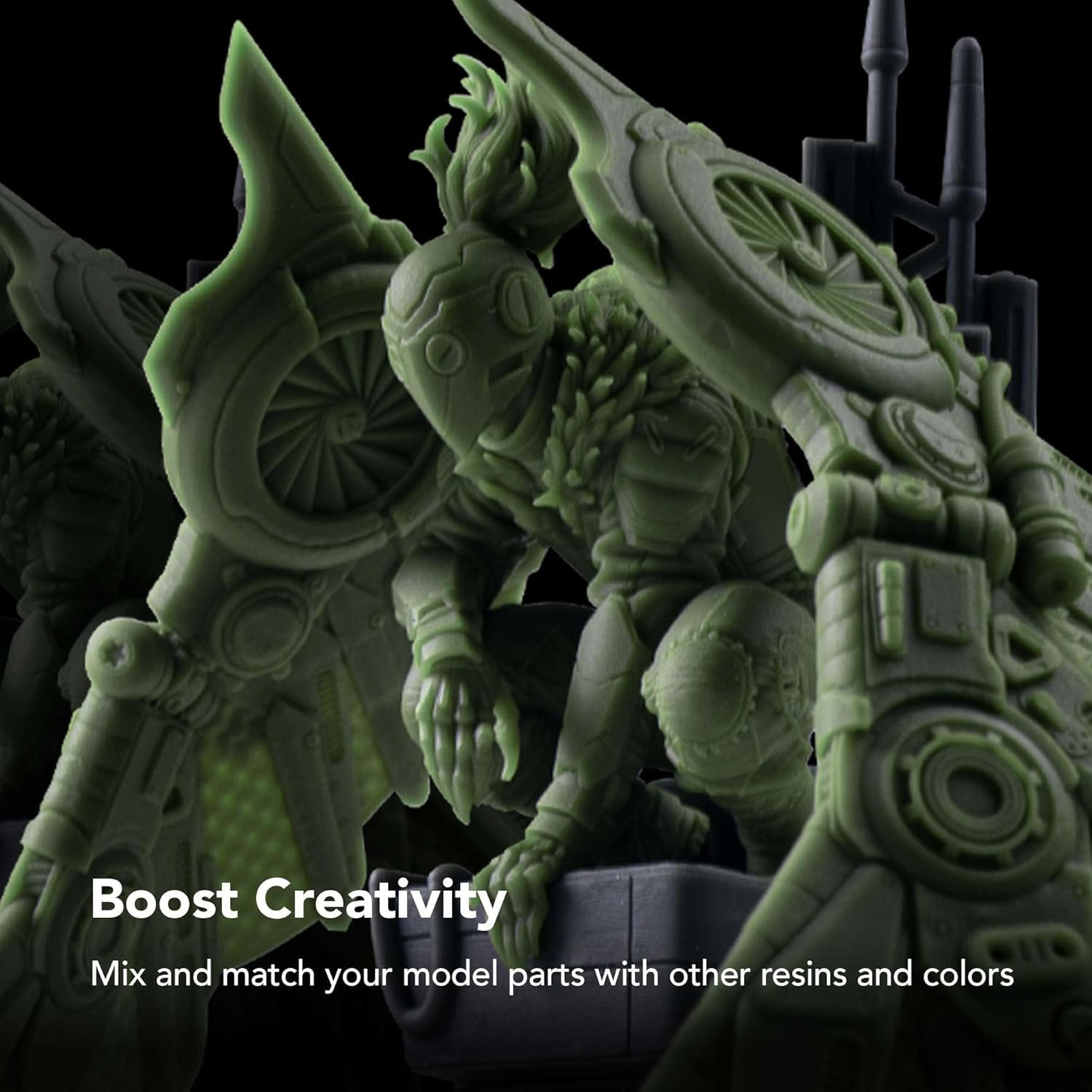 Phrozen Aqua-Hyperfine 3D Printer Resin | High Resolution for 9K/12/14K LCD Printers | Standard 405Nm Uv-Curing | High Detailed, Low Shrinkage | Green (1Kg)