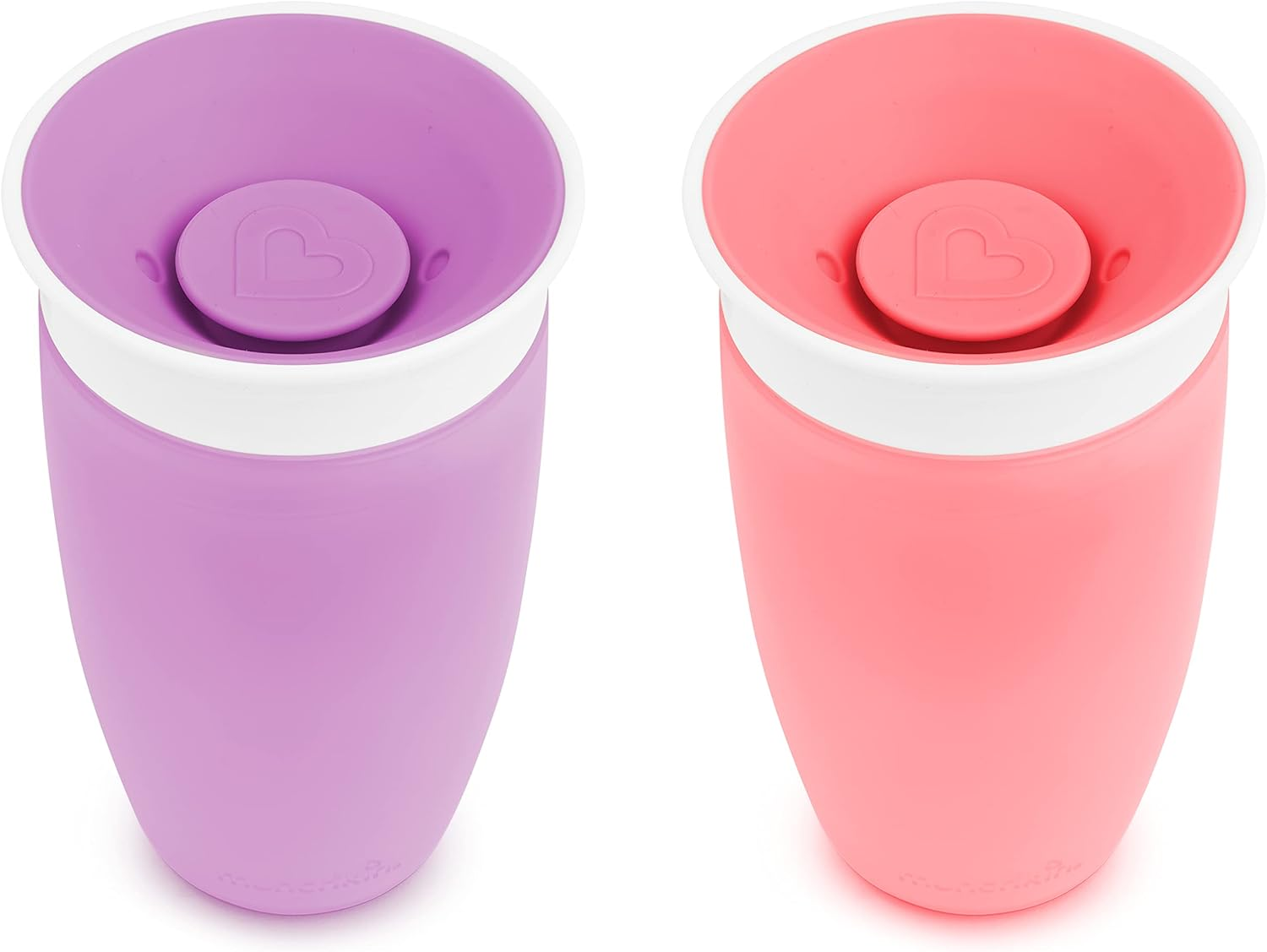 Munchkin Miracle 360 Sippy Cup, Pink/Purple, 10 Ounce, 2 Count image number 3