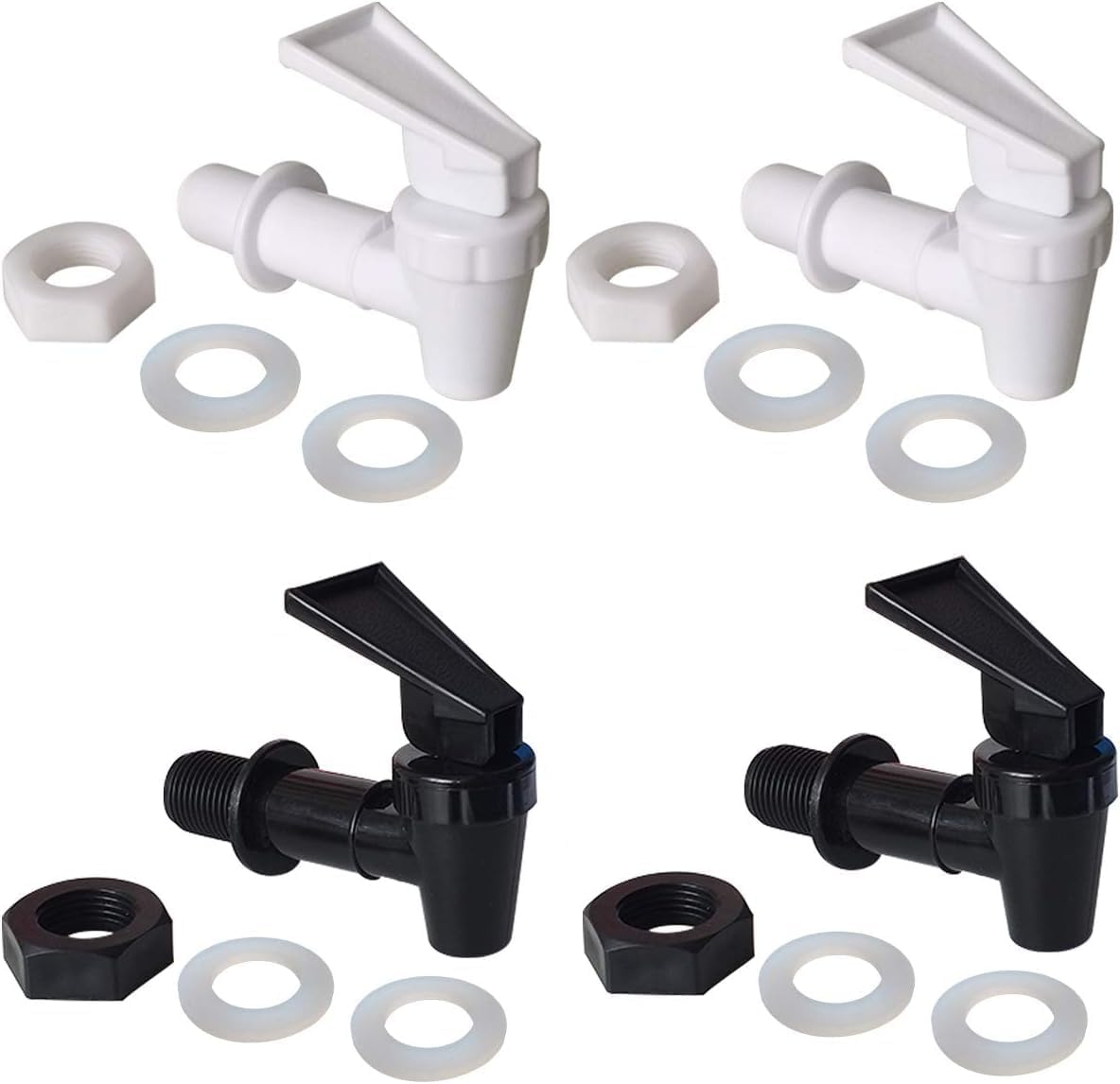 10 Sets Replacement Cooler Faucet, Reusable Nozzle for Beverage Lever Pour Water Dispenser, Bpa-Free Plastic