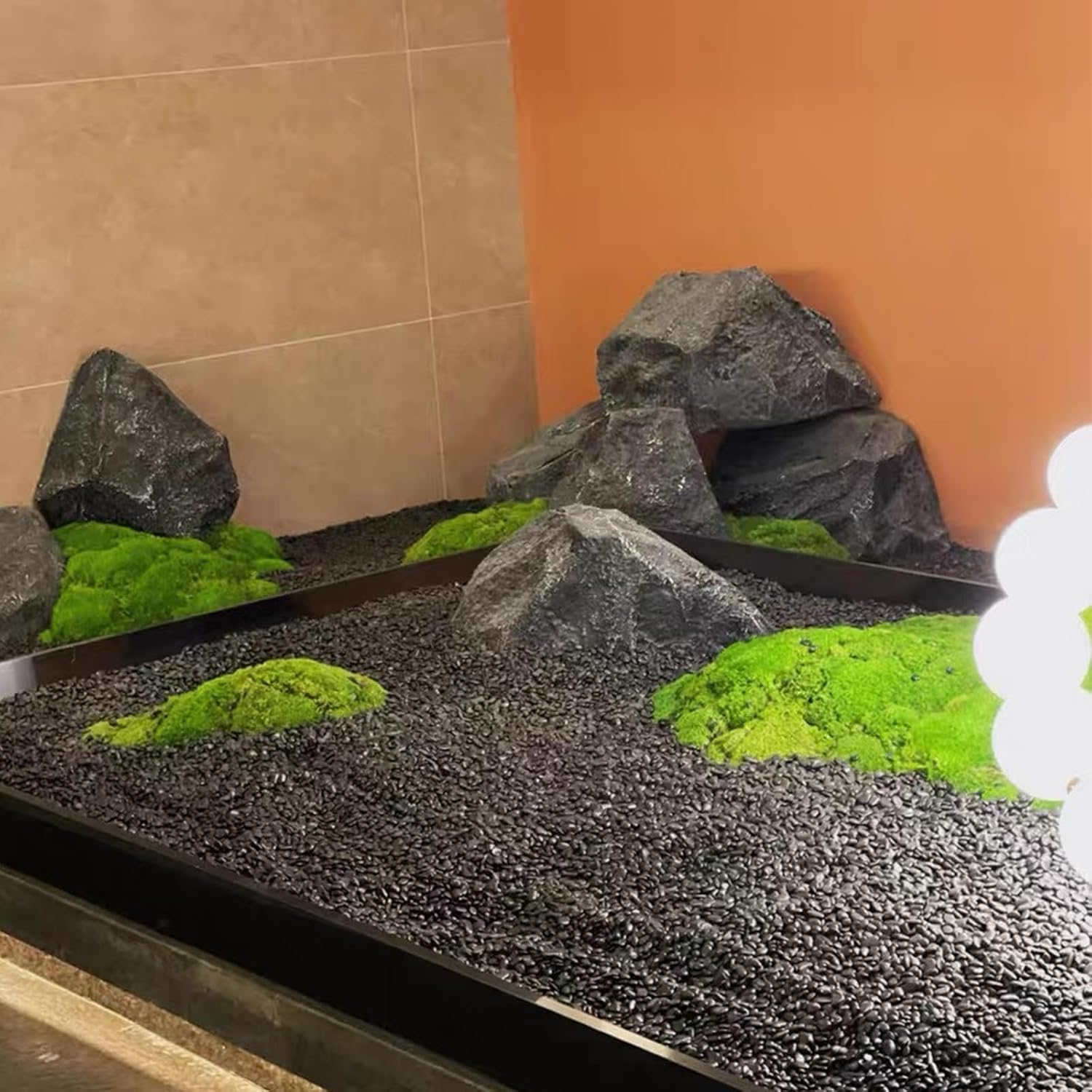 Black Pebbles - 3/8 Inch Small Stones for Indoor Plants, Succulents, Aquariums & Landscaping image number 1