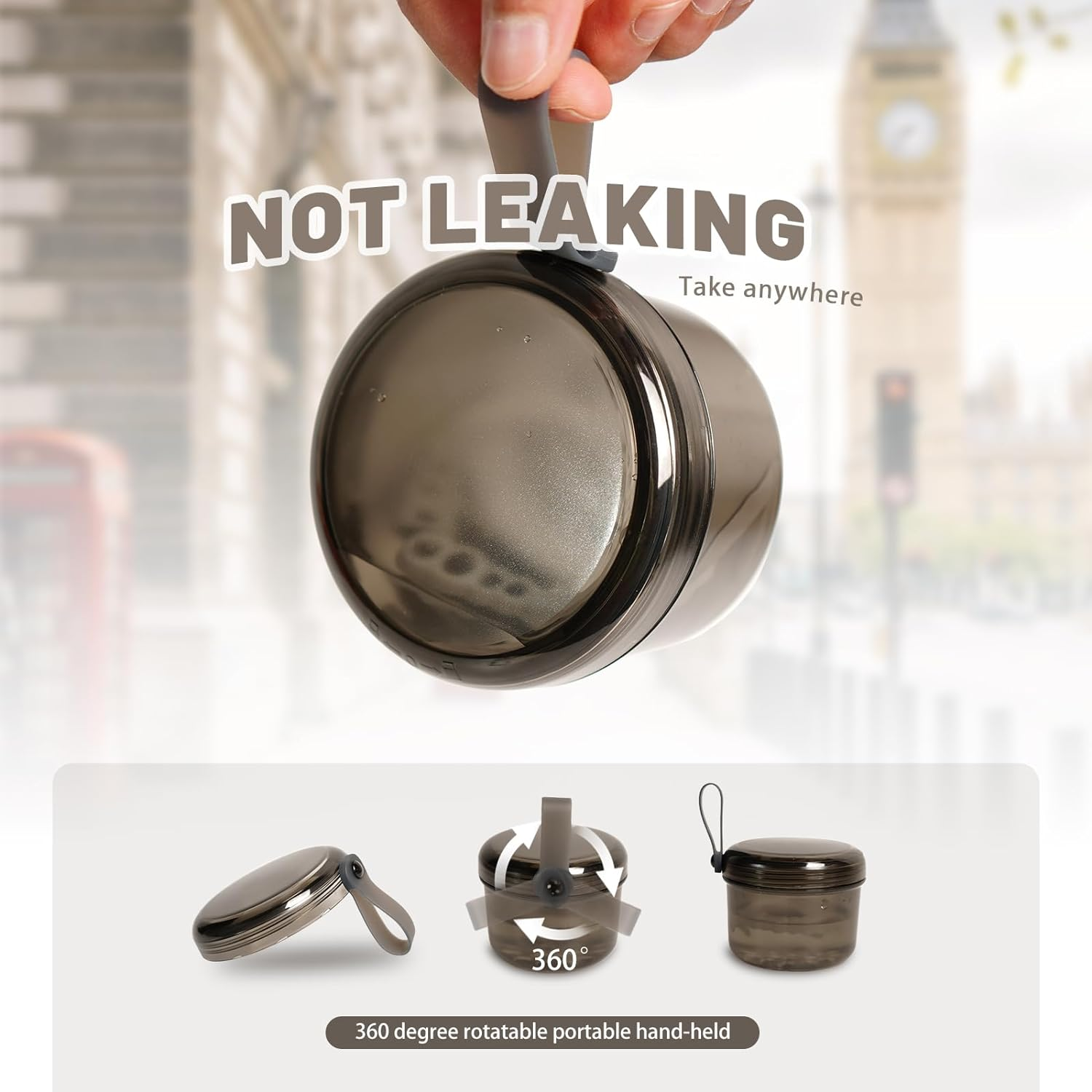 Denture Bath Case Cup Box Holder Storage Soak Container with Strainer Basket for Home or Travel Denture Cleaning (Pink) - Blue image number 5